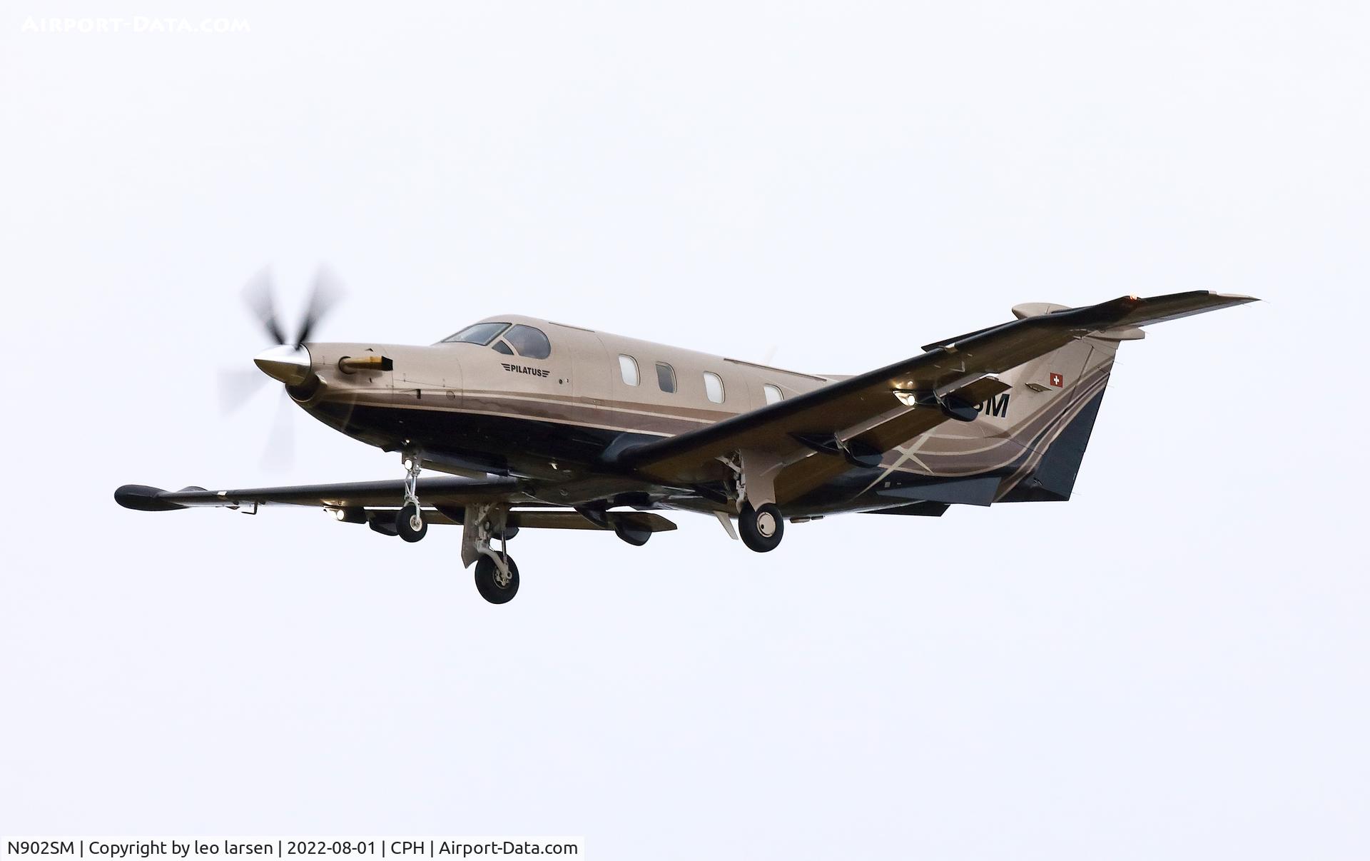 N902SM, 2020 Pilatus PC-12/47E C/N 2027, Copenhagen 1.8.2022