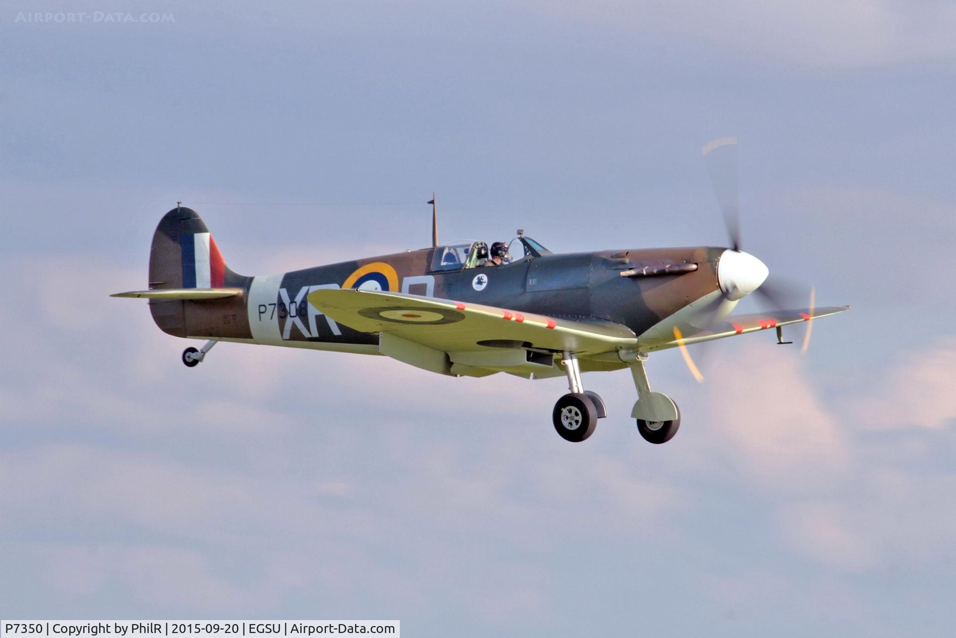 P7350, 1940 Supermarine 329 Spitfire IIa C/N CBAF.14, P7350 1940 VS Spitfire lla RAF BoB 75th Anniversary Duxford