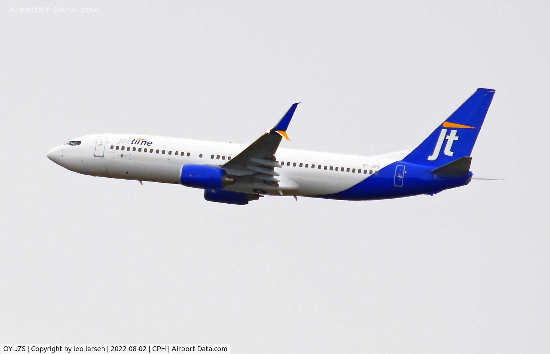 OY-JZS, 2007 Boeing 737-8K5 C/N 35100, Copenhagen 2.8.2022