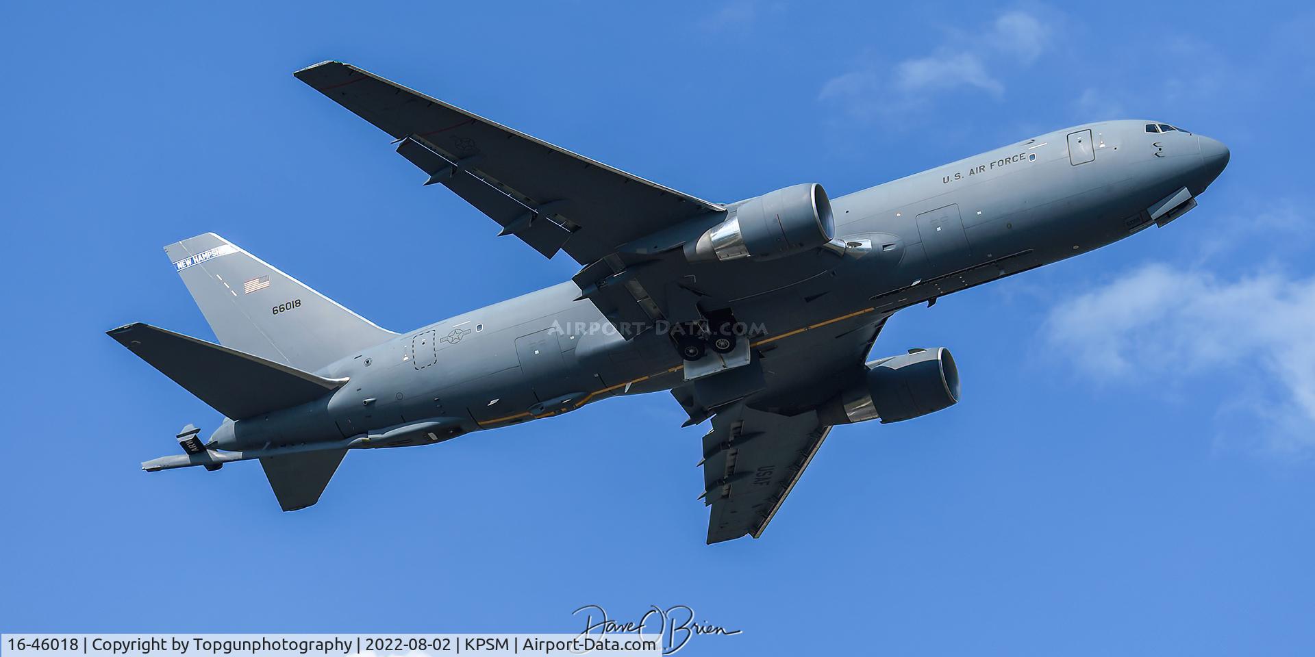 16-46018, 2016 Boeing KC-46A Pegasus C/N 34135, PACK82 off RW16