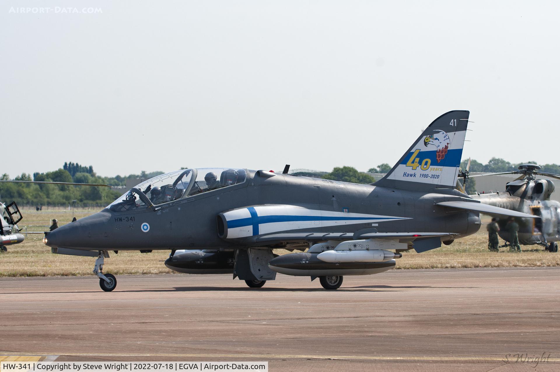 HW-341, British Aerospace Hawk Mk.51 C/N 312240/286, Royal International Air Tattoo 2022 RAF Fairford England