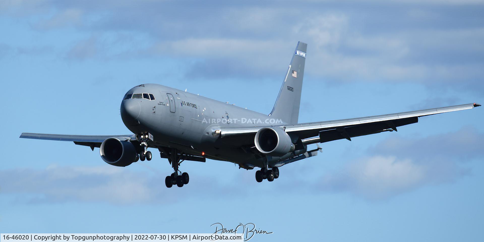 16-46020, 2016 Boeing KC-46A Pegasus (767-2LKC) C/N 34137, REACH544 returns from across the pond