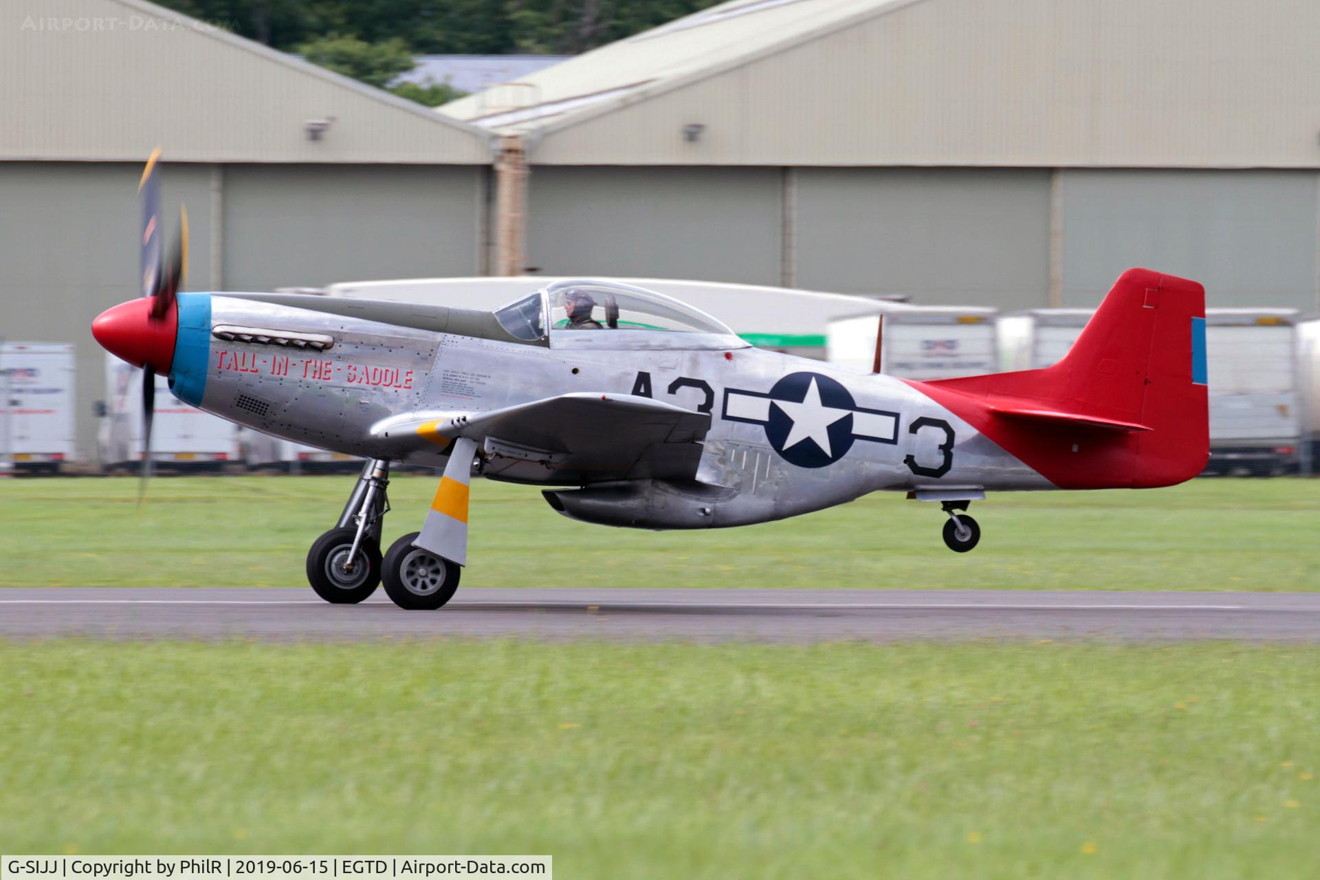 G-SIJJ, 1944 North American P-51D Mustang C/N 122-31894 (44-72035), 44-72035 1944 NA P-51D Mustang at Dunsfold
