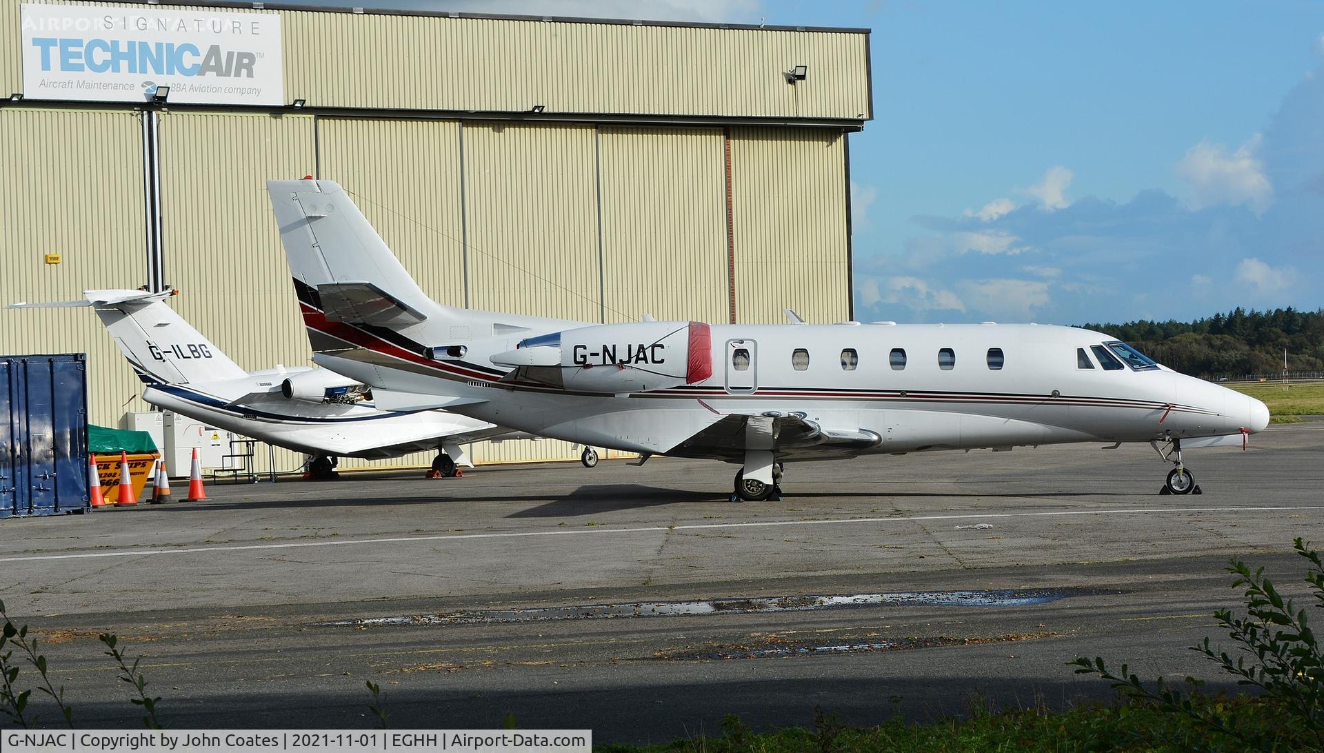 G-NJAC, 2008 Cessna 560 Citation Excel XLS C/N 560-5791, Parked at Technicair