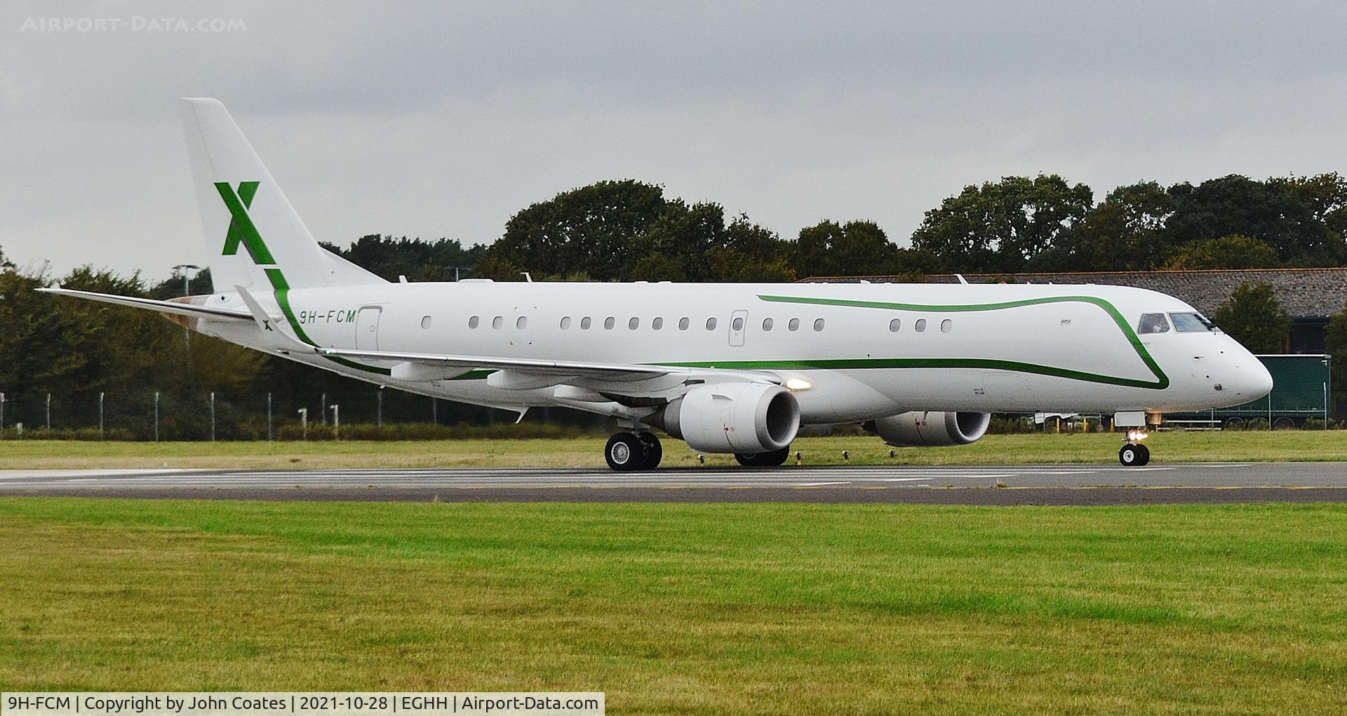 9H-FCM, 2014 Embraer ERJ-190-100ECJ Lineage 1000 C/N 19000641, Taxiing on arrival