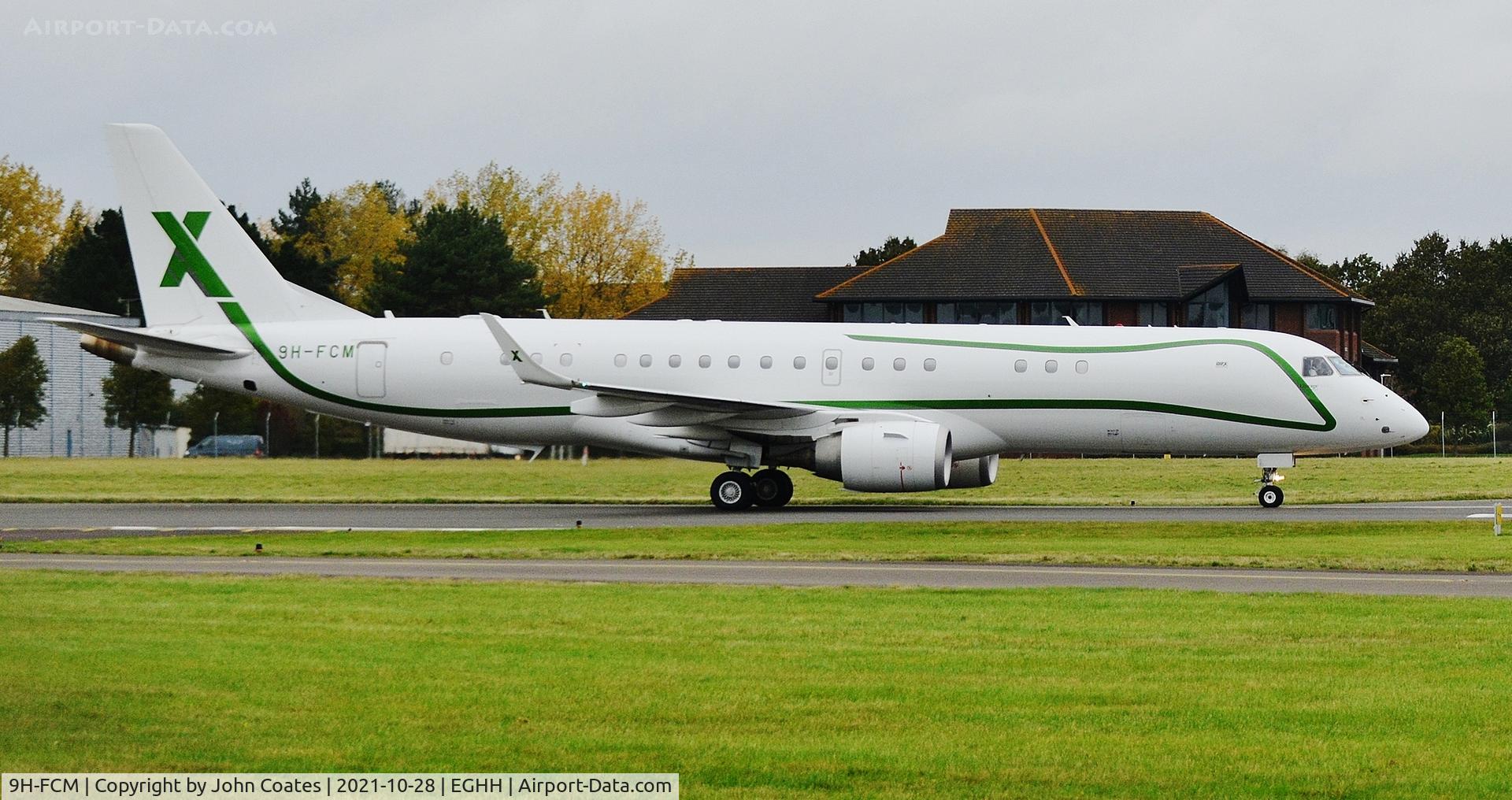 9H-FCM, 2014 Embraer ERJ-190-100ECJ Lineage 1000 C/N 19000641, Taxiing on arrival