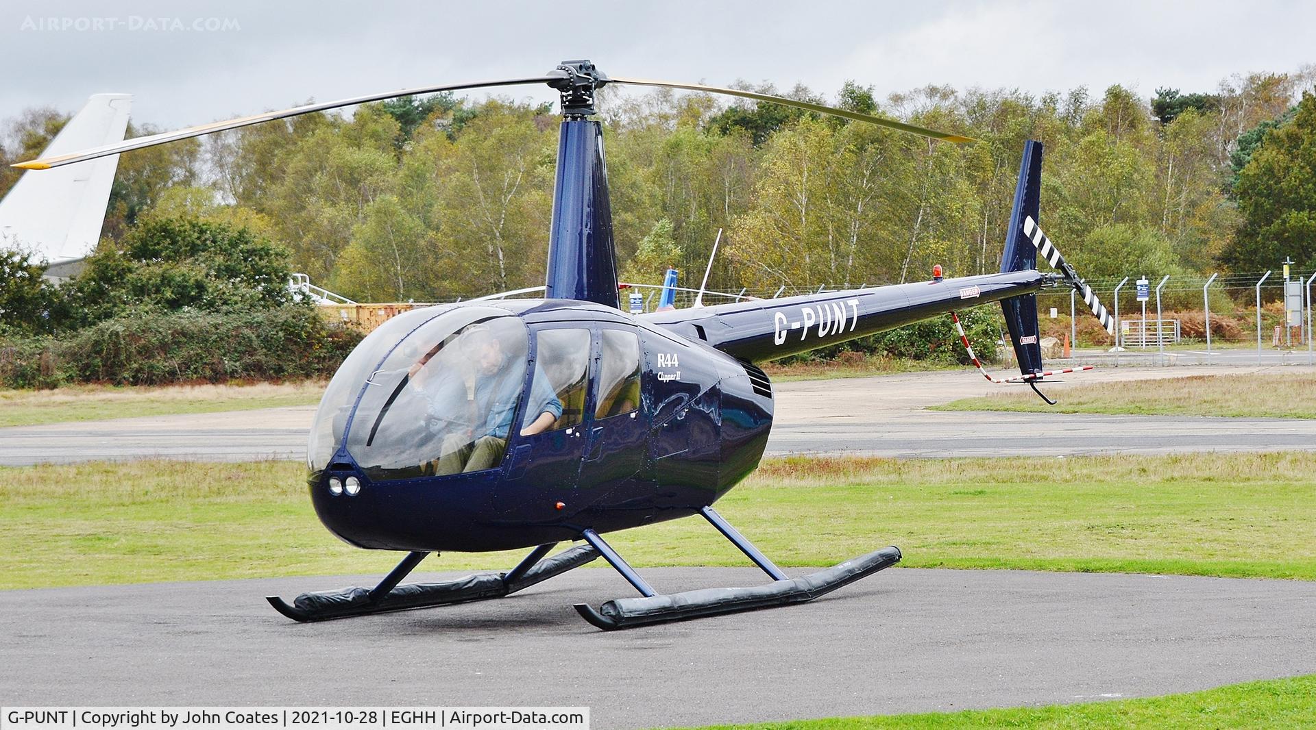 G-PUNT, 2010 Robinson R44 Clipper II C/N 12979, Visitor at Bliss Aviation