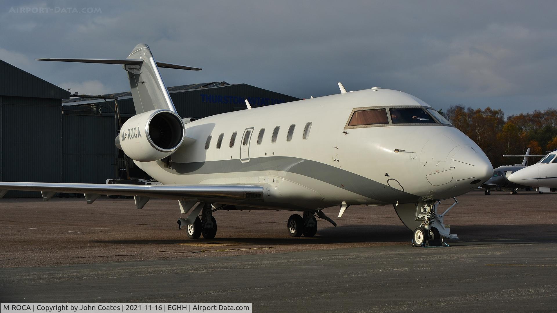 M-ROCA, 2010 Bombardier Challenger 605 (CL-600-2B16) C/N 5853, At Thurston Aviation