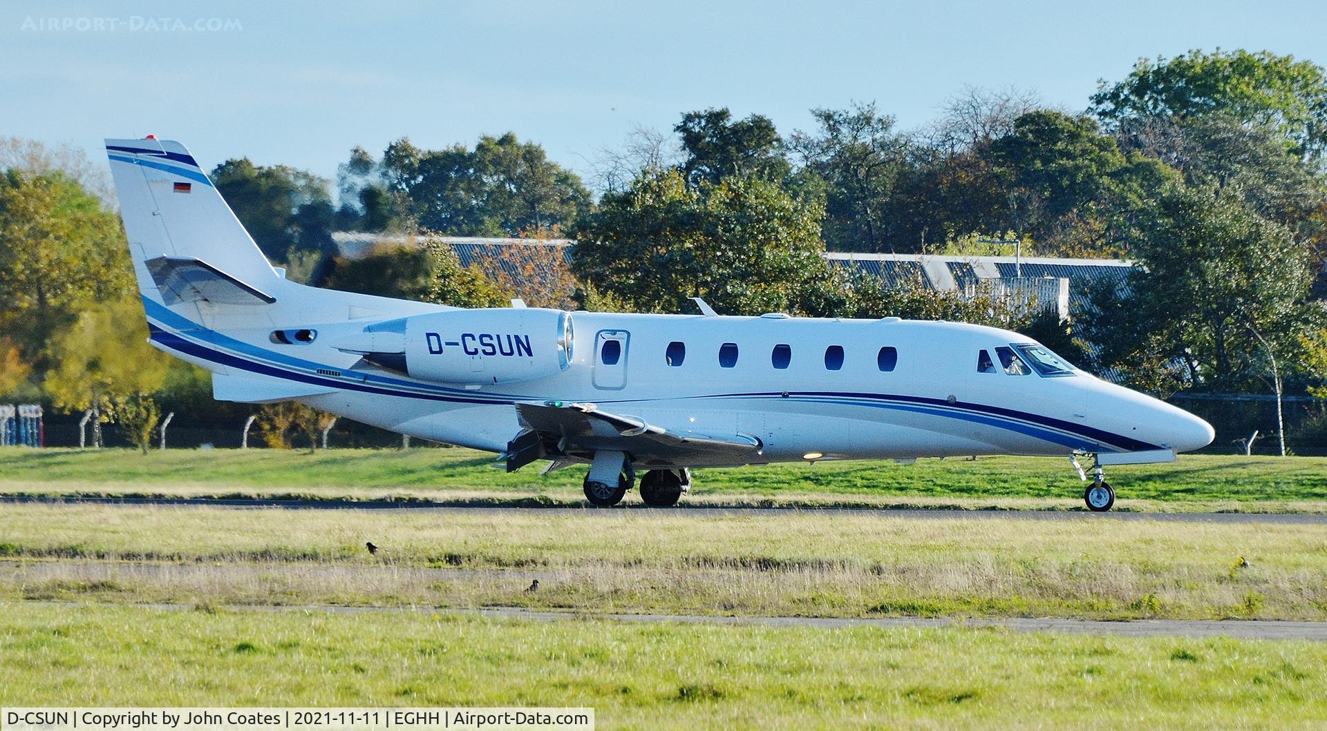 D-CSUN, 2012 Cessna 560 Citation XLS+ C/N 560-6102, Arriving on 26