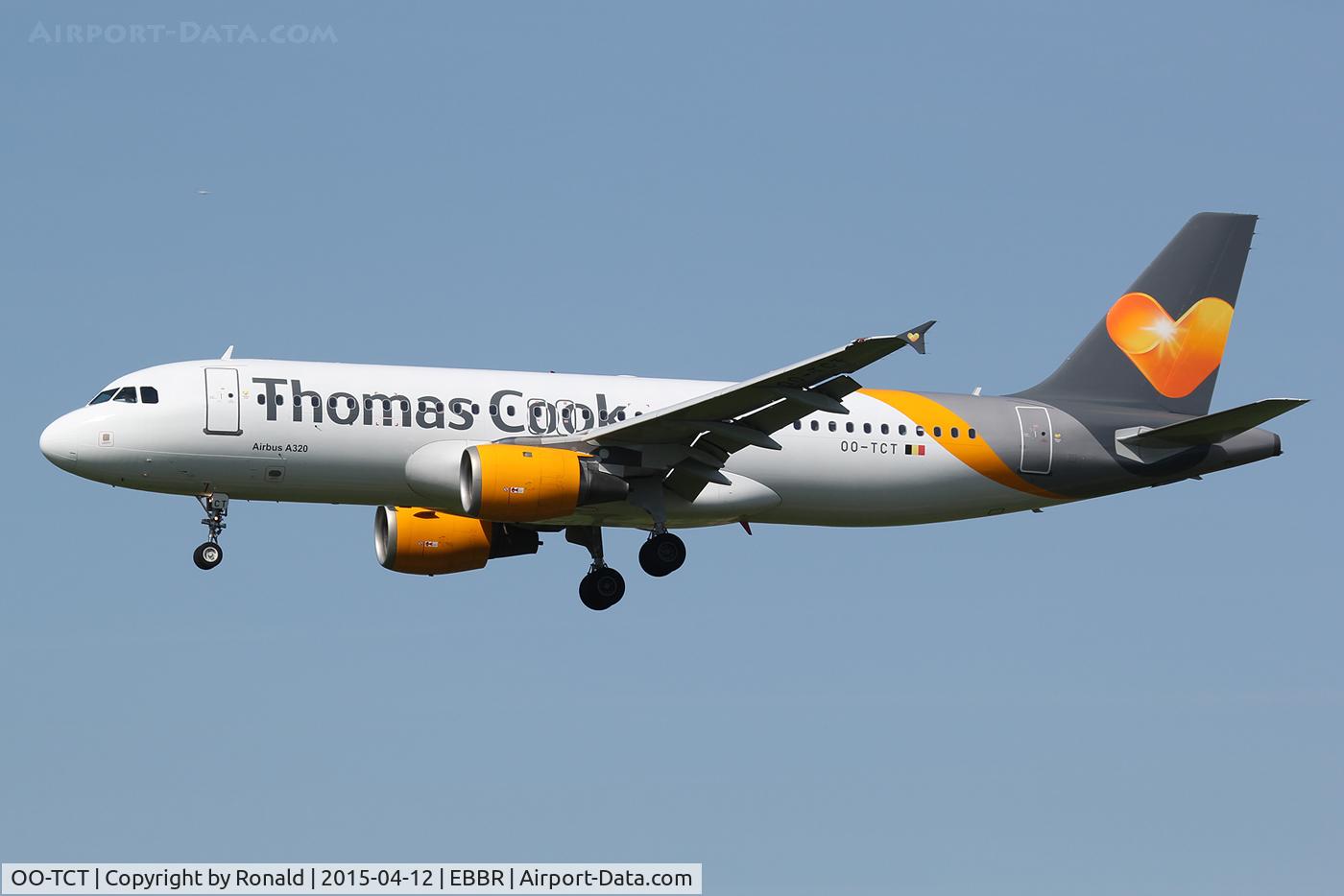 OO-TCT, 2001 Airbus A320-212 C/N 1402, at bru