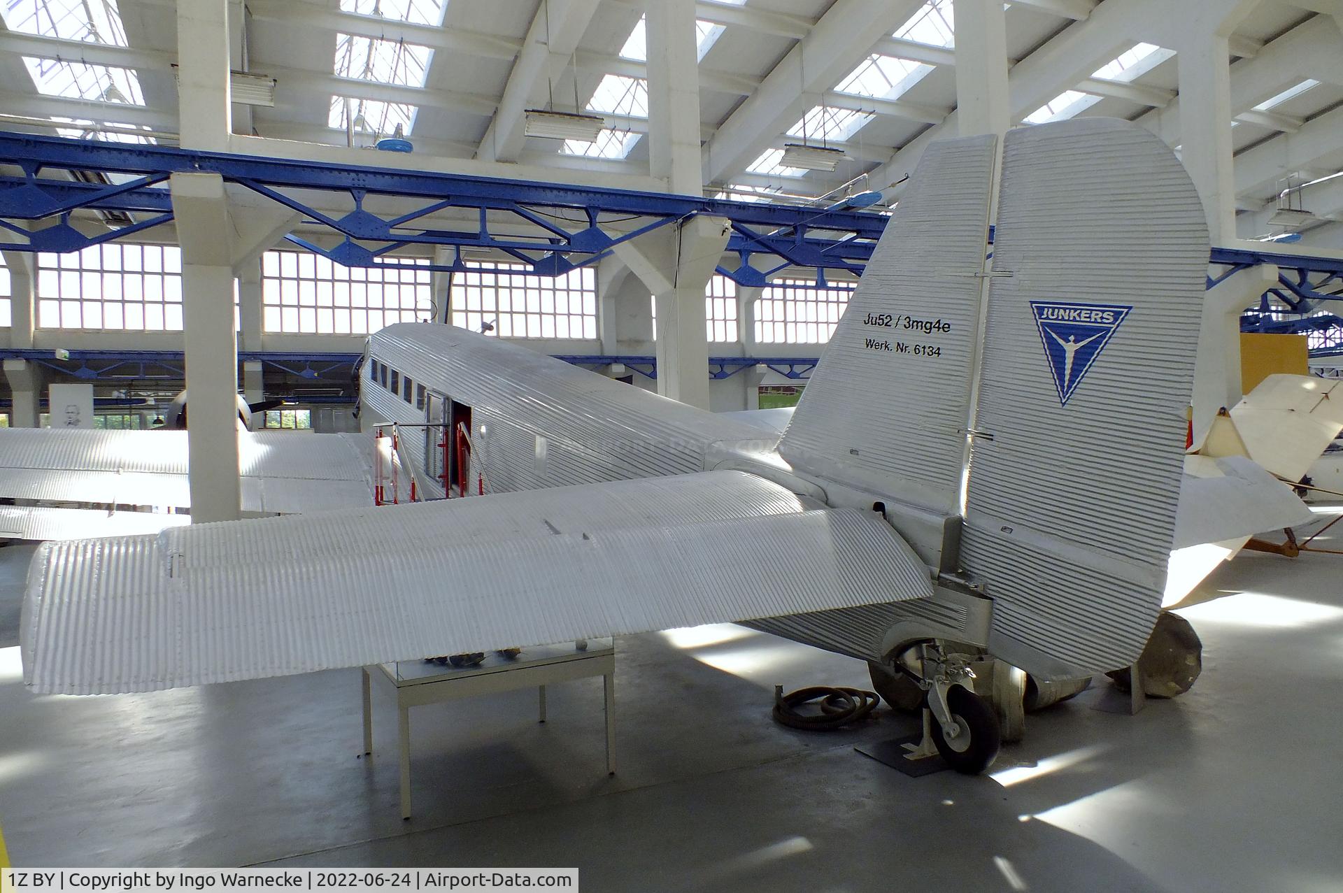 1Z BY, Junkers Ju-52/3m g4e C/N 6134 + 6791, Junkers Ju 52/3m g4E at the Technikmuseum Hugo Junkers, Dessau