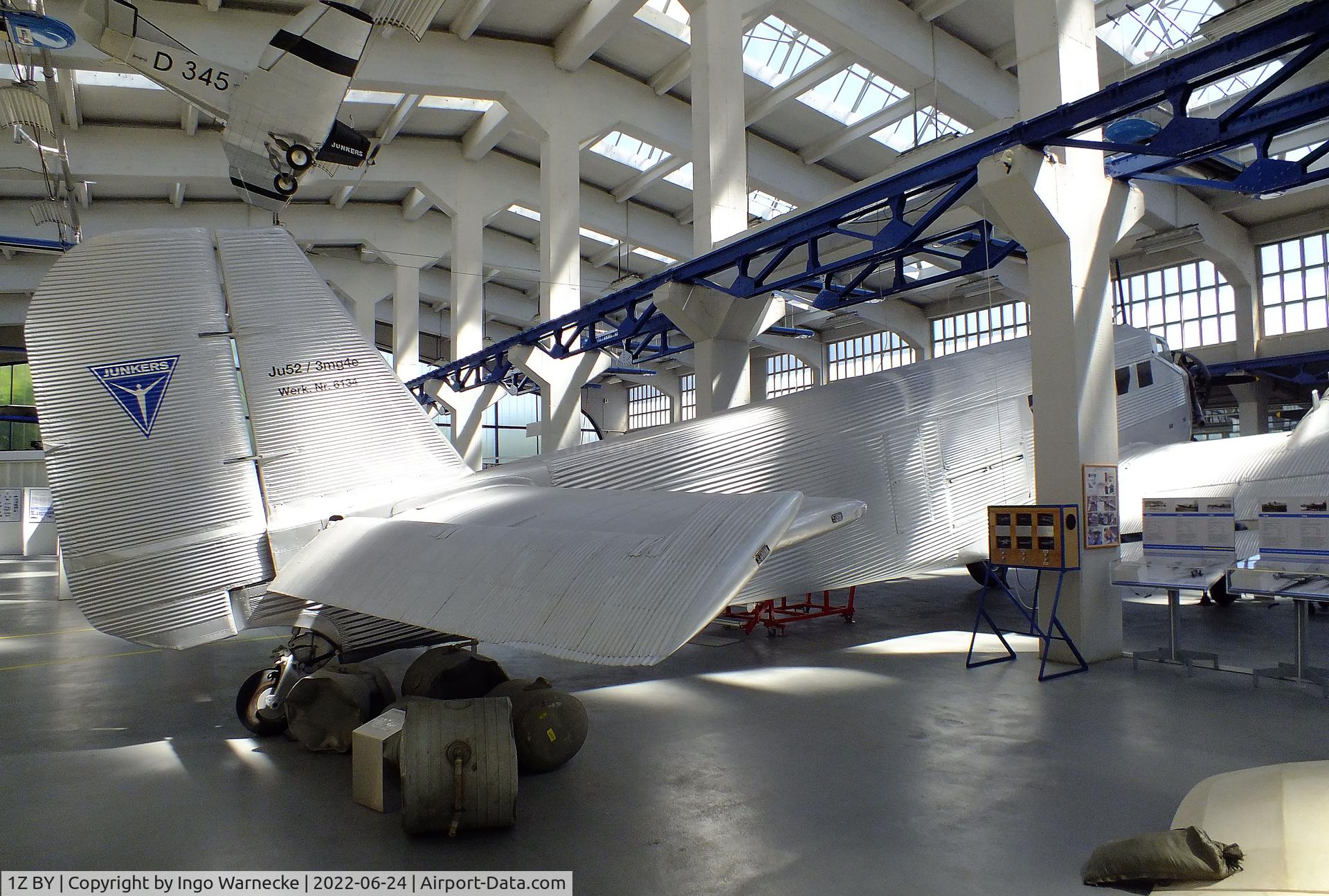 1Z BY, Junkers Ju-52/3m g4e C/N 6134 + 6791, Junkers Ju 52/3m g4E at the Technikmuseum Hugo Junkers, Dessau