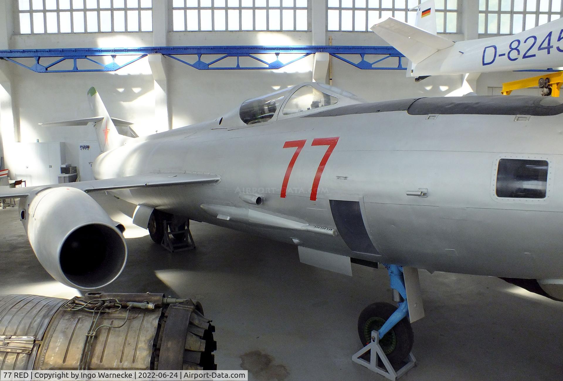 77 RED, Yakovlev Yak-27R C/N 0708, Yakovlev Yak-27R MANGROVE at the Technikmuseum Hugo Junkers, Dessau