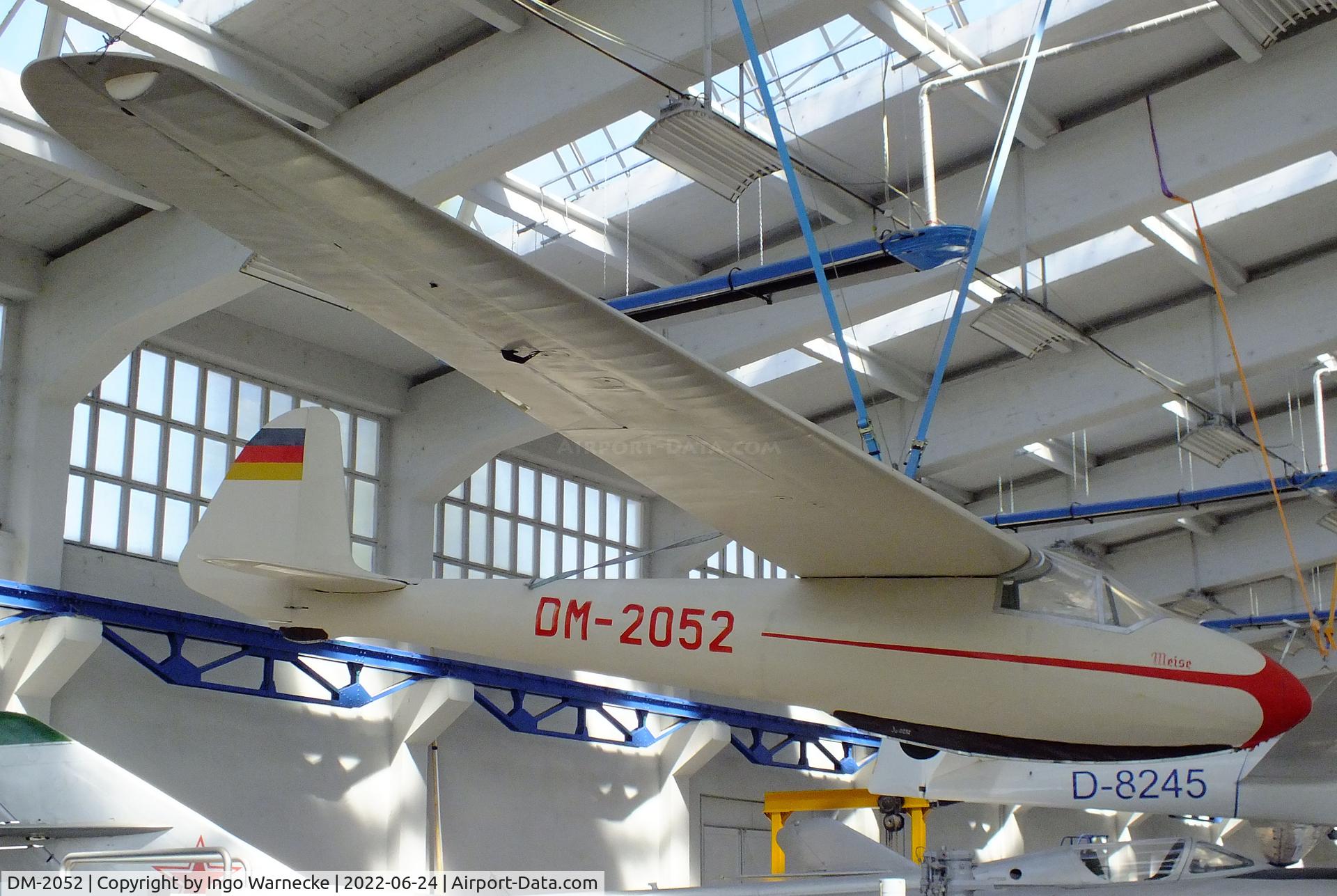 DM-2052, 1959 VBA Lommatzsch Meise C/N 0052, Lommatzsch (DFS) Lom-59 Lo-Meise at the Technikmuseum Hugo Junkers, Dessau