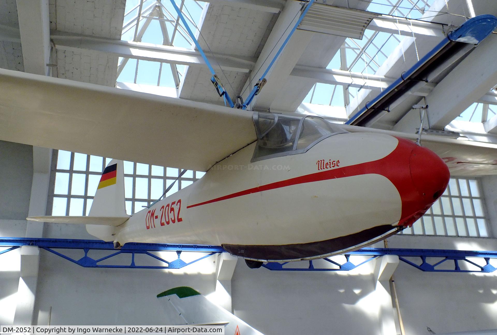 DM-2052, 1959 VBA Lommatzsch Meise C/N 0052, Lommatzsch (DFS) Lom-59 Lo-Meise at the Technikmuseum Hugo Junkers, Dessau