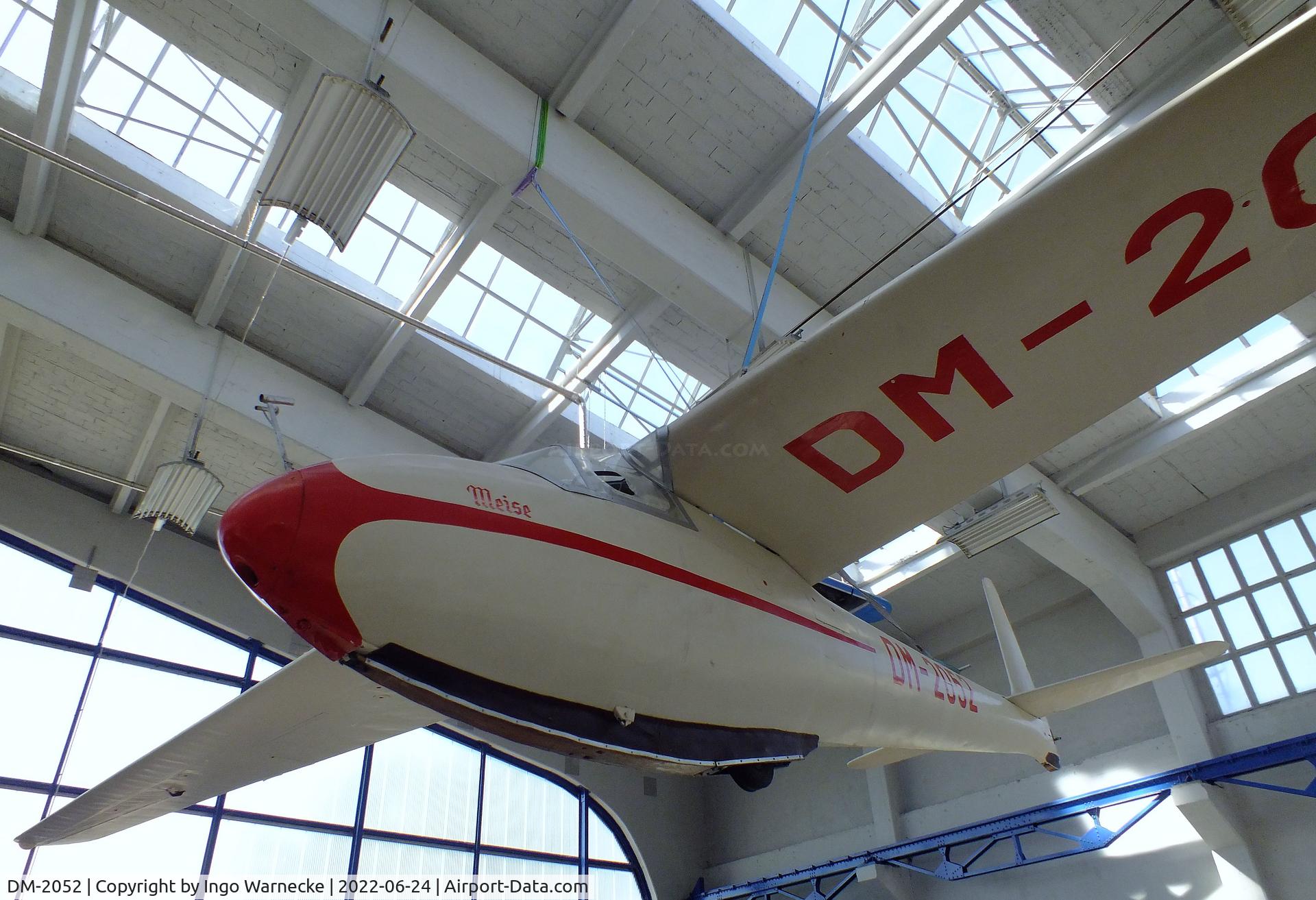 DM-2052, 1959 VBA Lommatzsch Meise C/N 0052, Lommatzsch (DFS) Lom-59 Lo-Meise at the Technikmuseum Hugo Junkers, Dessau