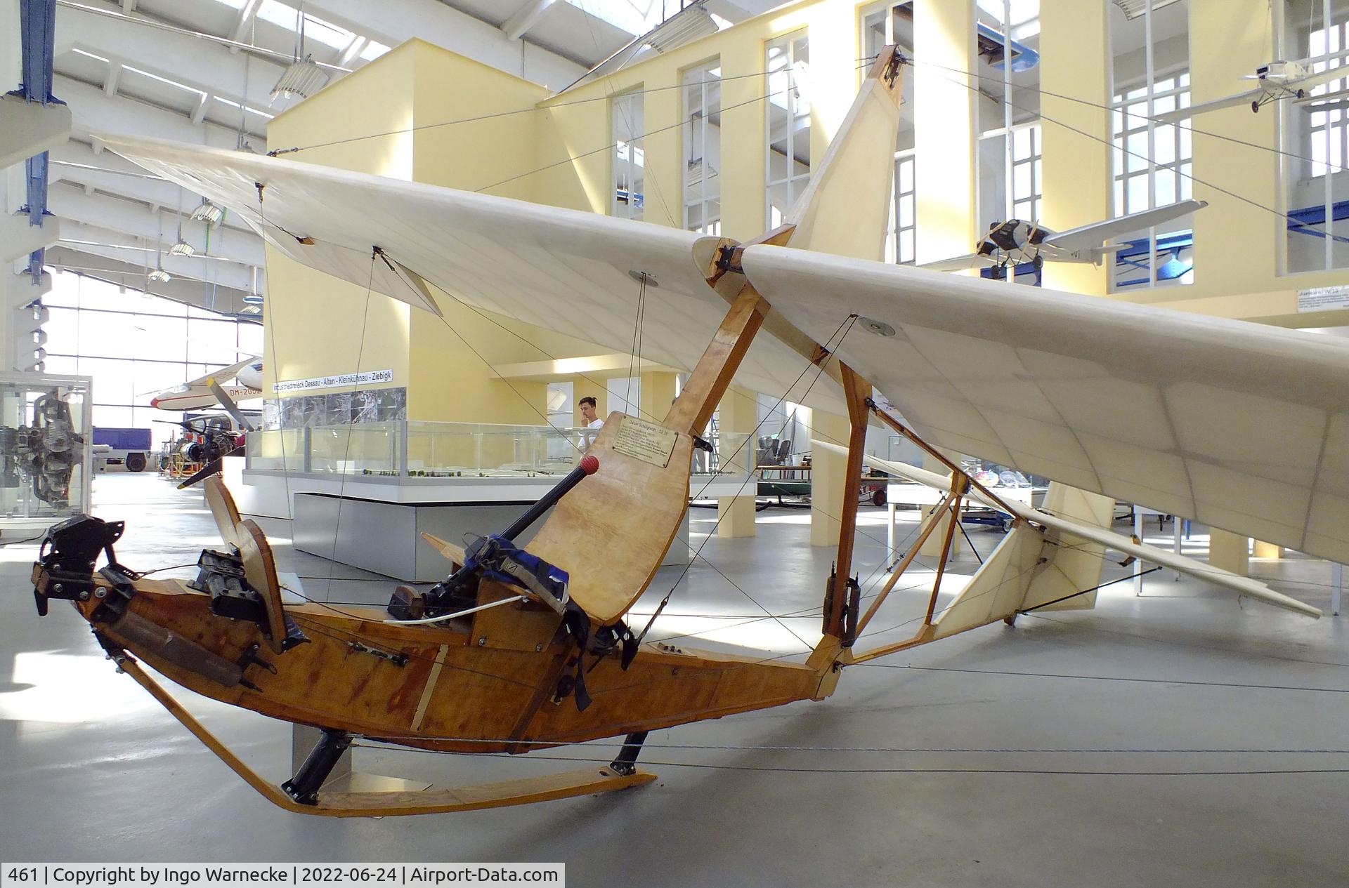 461, 1954 Gotha SG-38 C/N 777, Schneider DFS 108-14 (Gotha) SG-38 Schulgleiter at the Technikmuseum Hugo Junkers, Dessau