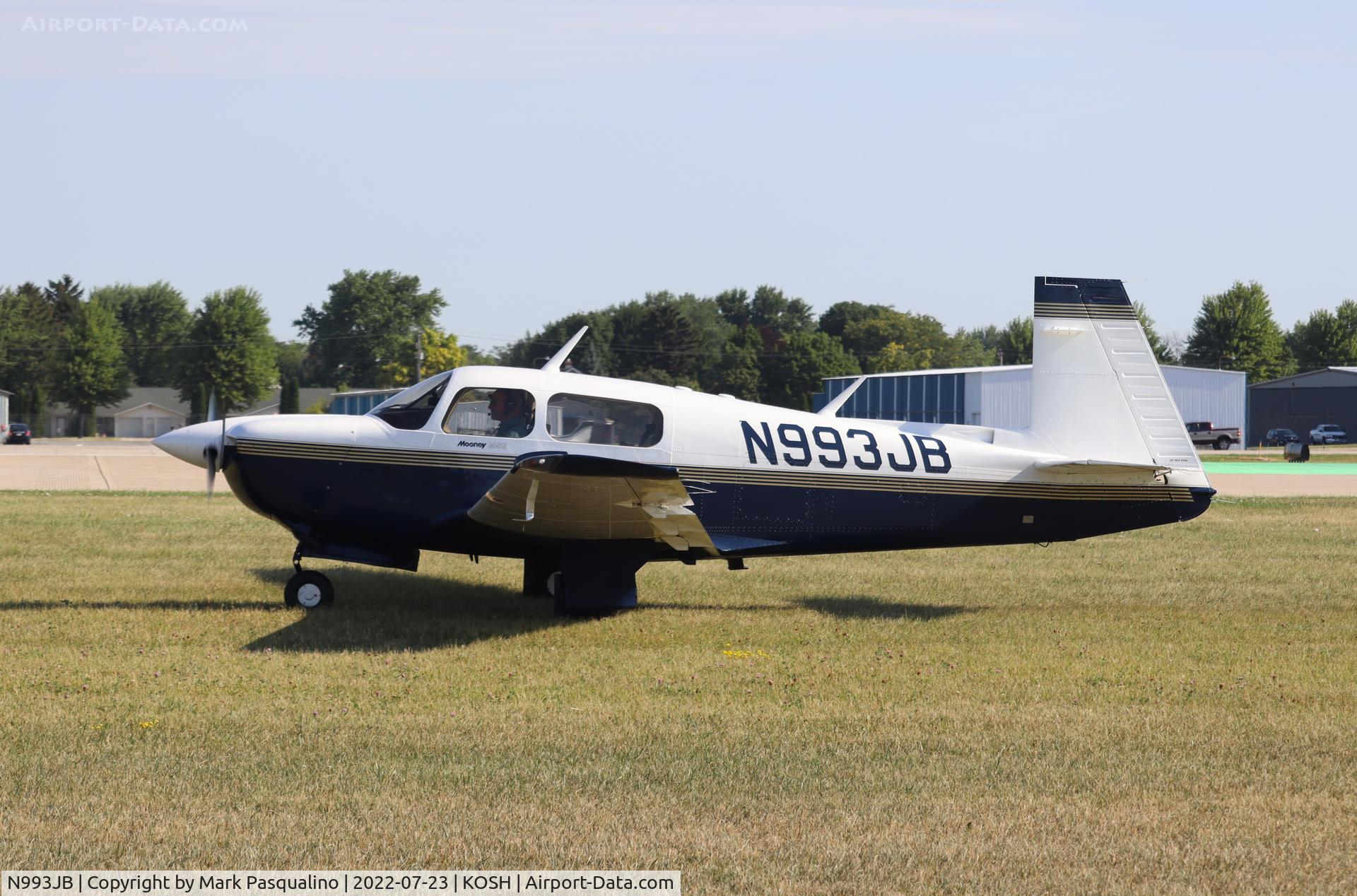 N993JB, 1993 Mooney M20J 201 C/N 24-3297, Mooney M20J