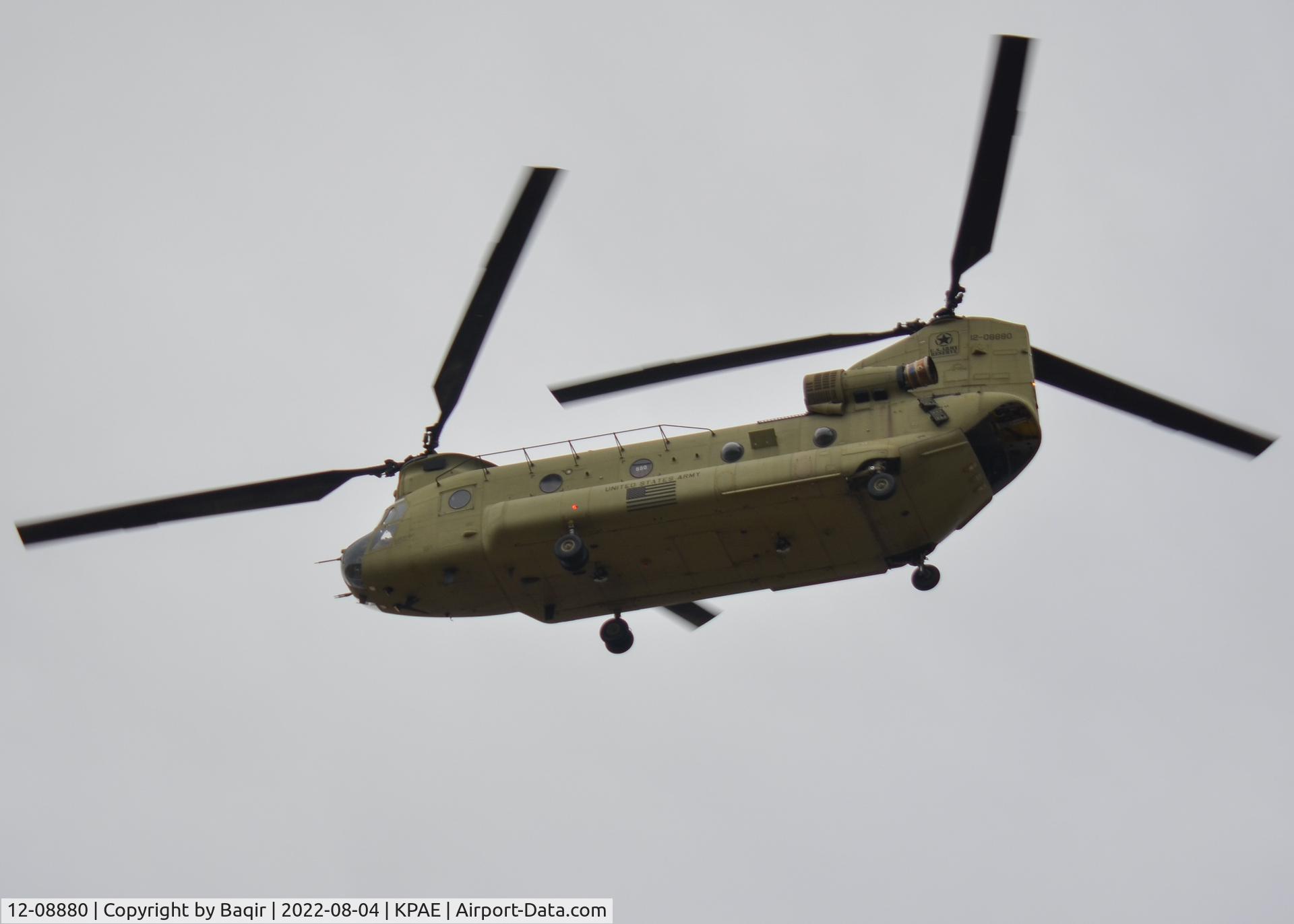 12-08880, 2012 Boeing CH-47F Chinook C/N M.8880, A flyby from a Chinook at Paine Field