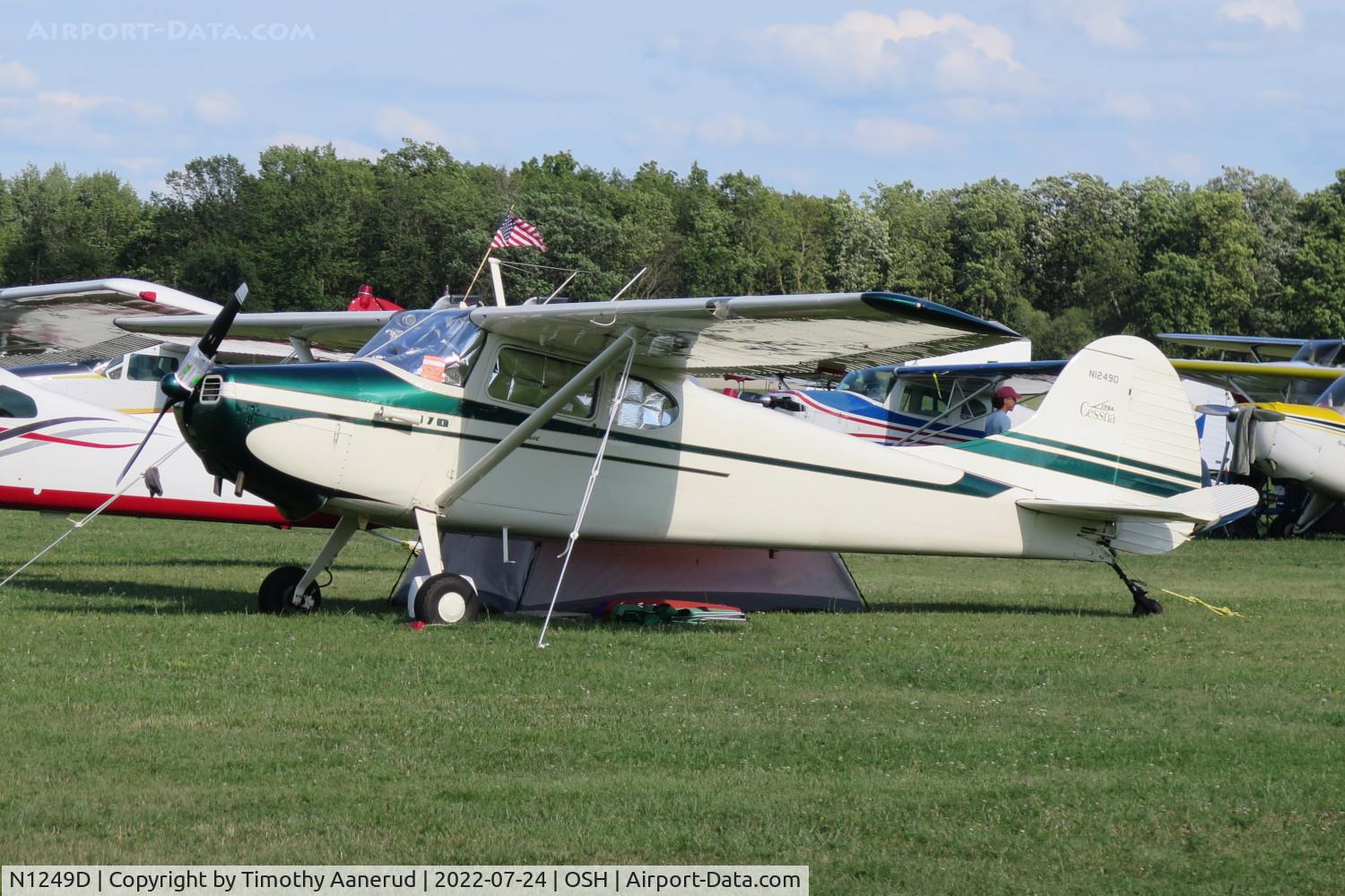 N1249D, 1951 Cessna 170A C/N 20121, 1951 Cessna 170A, c/n: 20121, AirVenture 2022