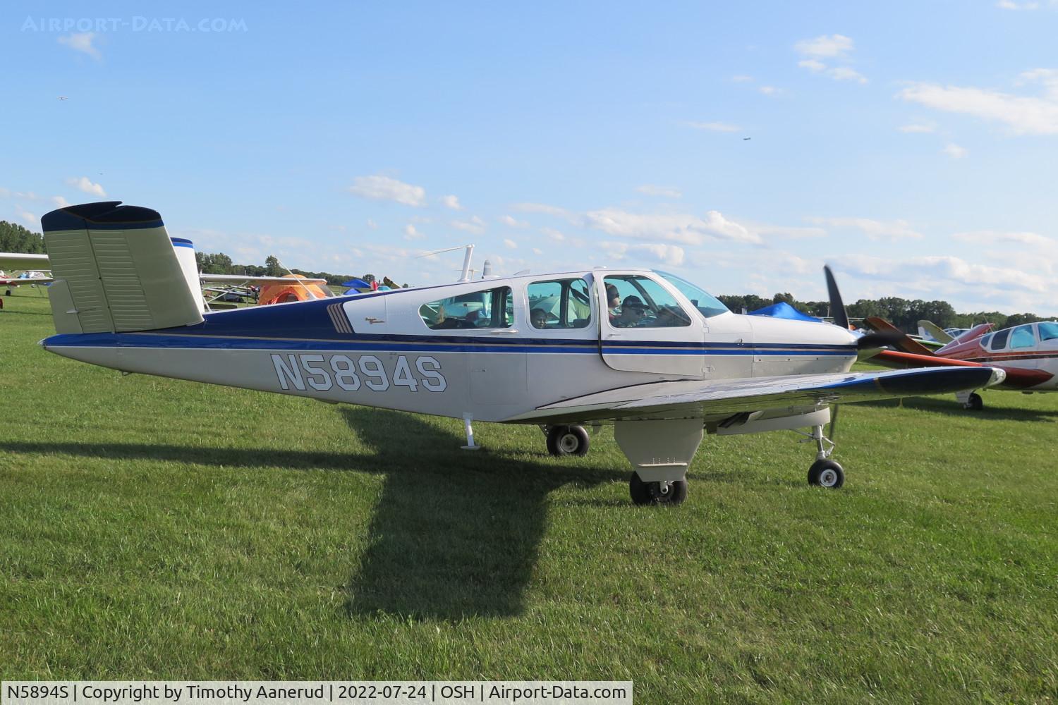 N5894S, 1965 Beech S35 Bonanza C/N D-7765, 1965 Beech S35, c/n: D-7765, AirVenture 2022