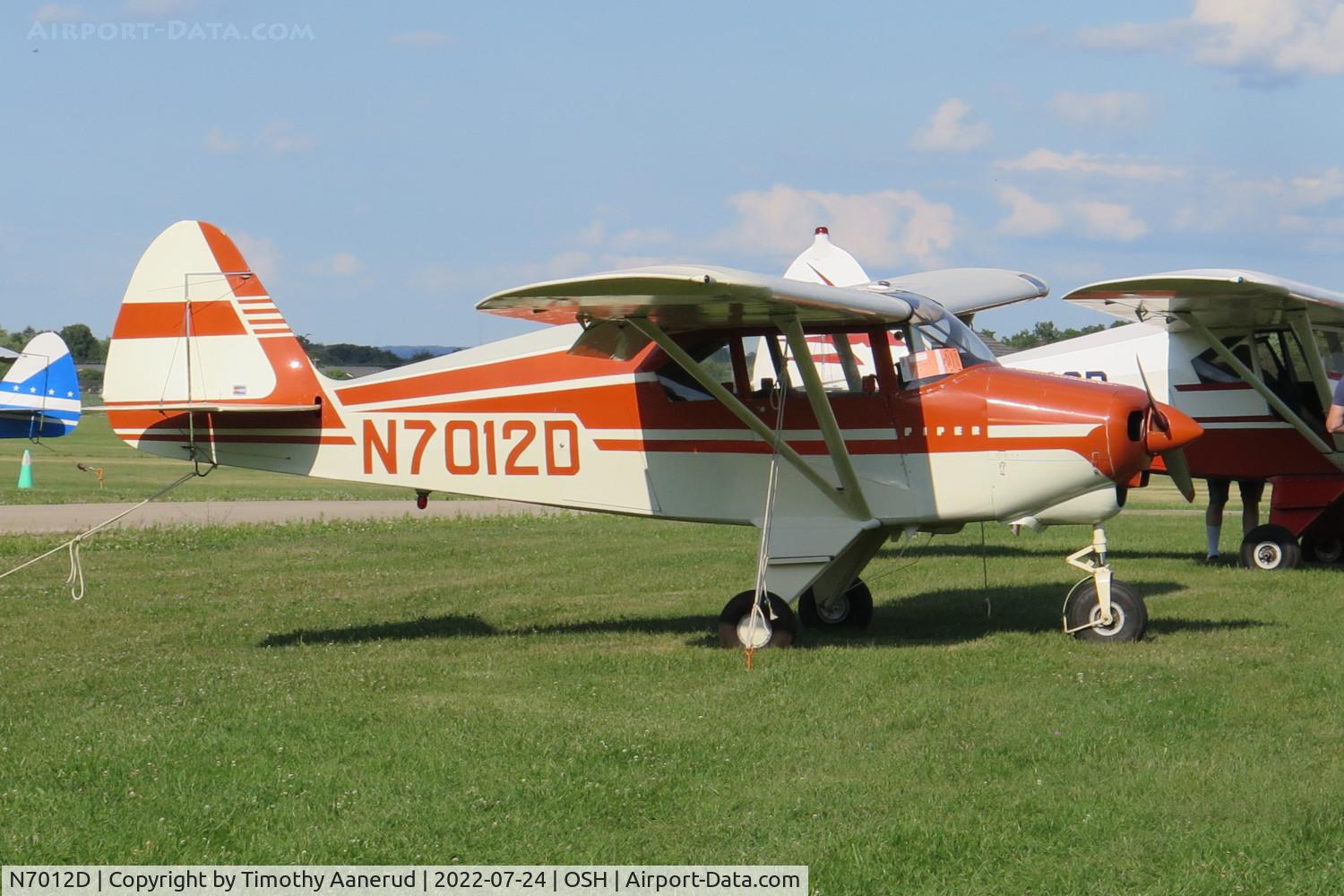 N7012D, 1957 Piper PA-22-150 C/N 22-4905, 1957 Piper PA-22-150, c/n: 22-4905, AirVenture 2022