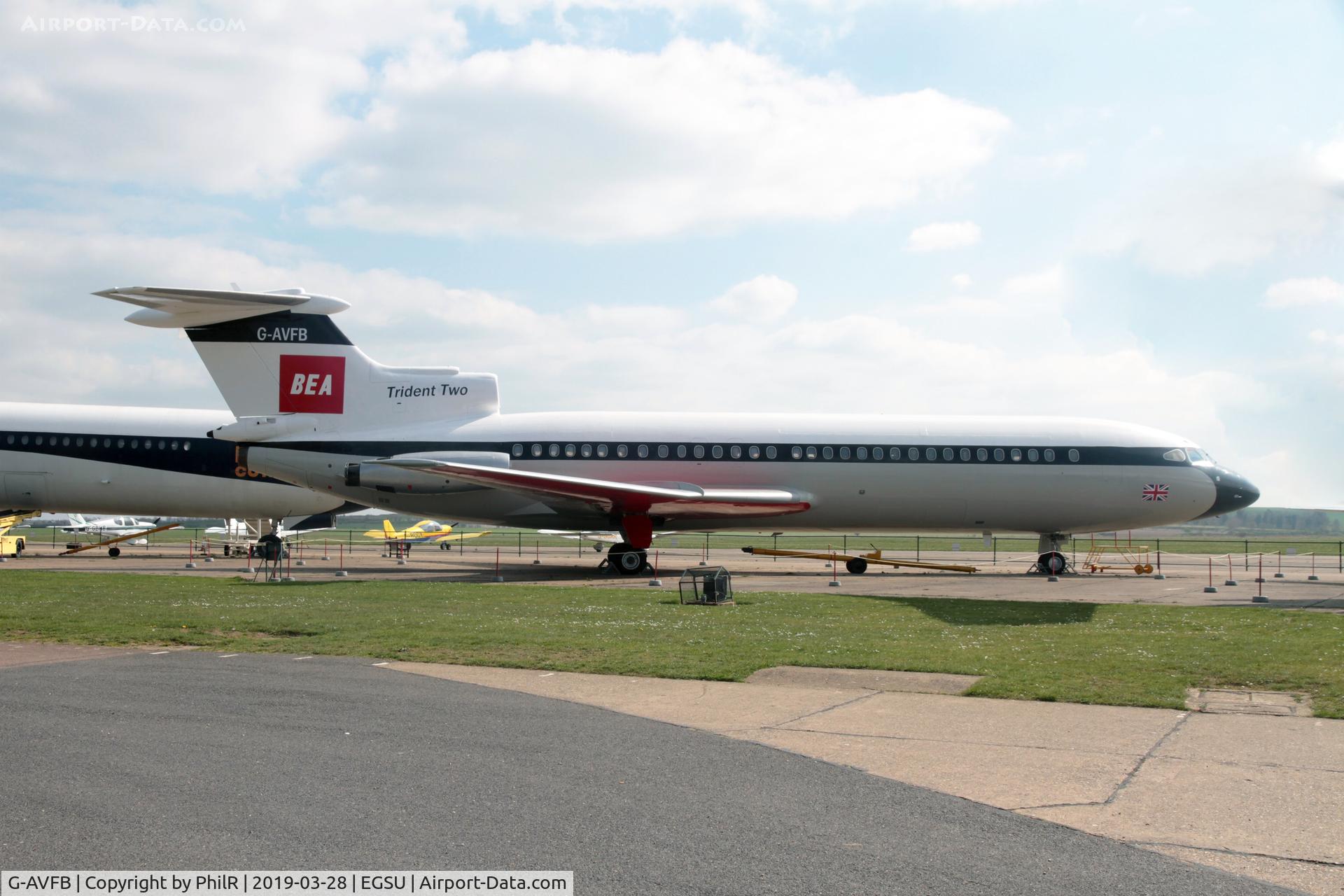 G-AVFB, 1967 Hawker Siddeley HS-121 Trident 2E C/N 2141, BEA HS121 Trident 2E Duxford