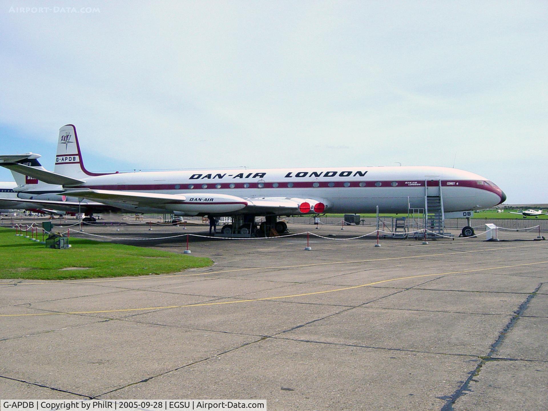 G-APDB, 1958 De Havilland DH.106 Comet 4 C/N 6403, Dan Air DH106 Comet 4 Duxford