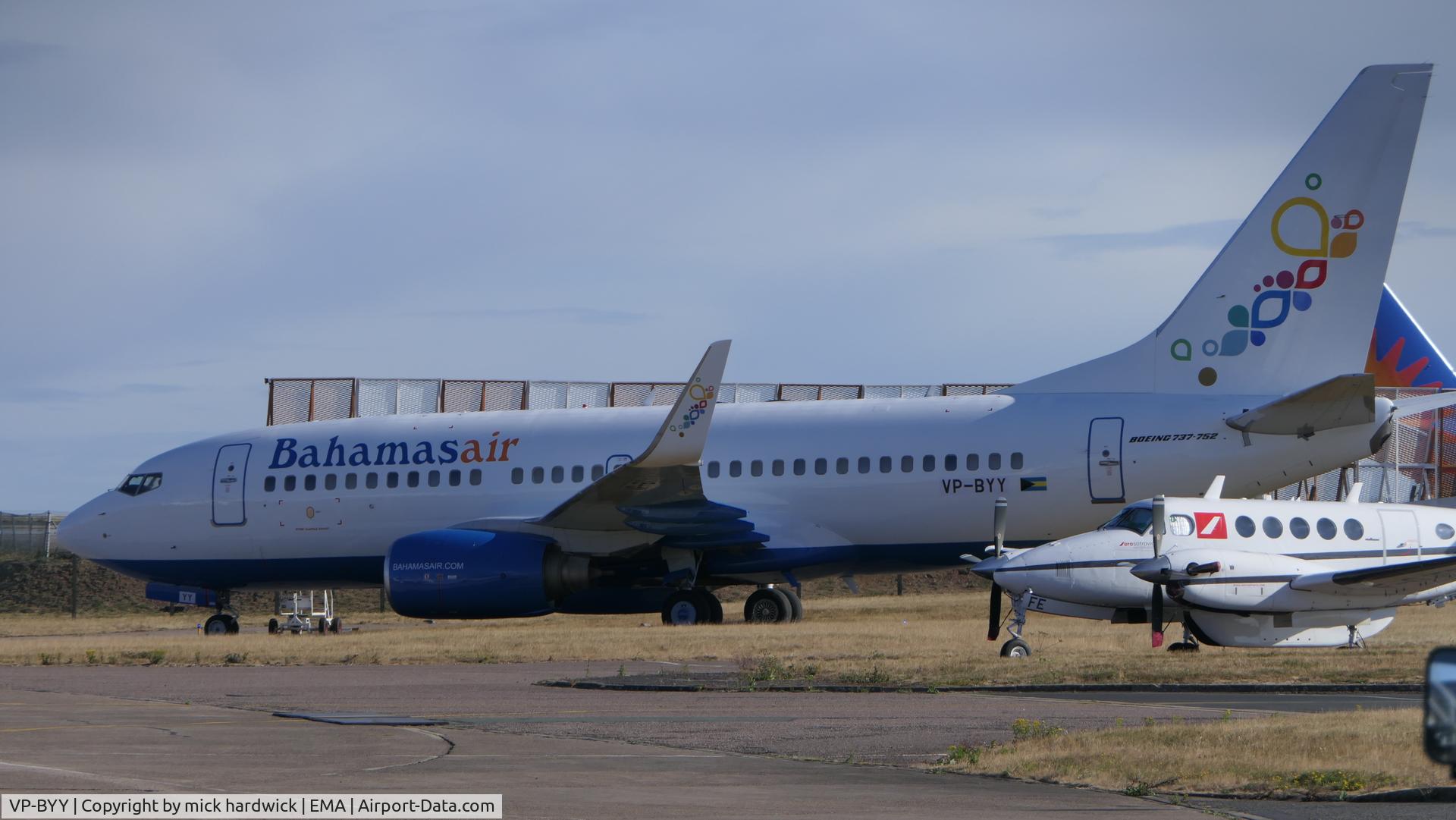 VP-BYY, 2004 Boeing 737-752 C/N 30038, after painting by airbourne colours @ema