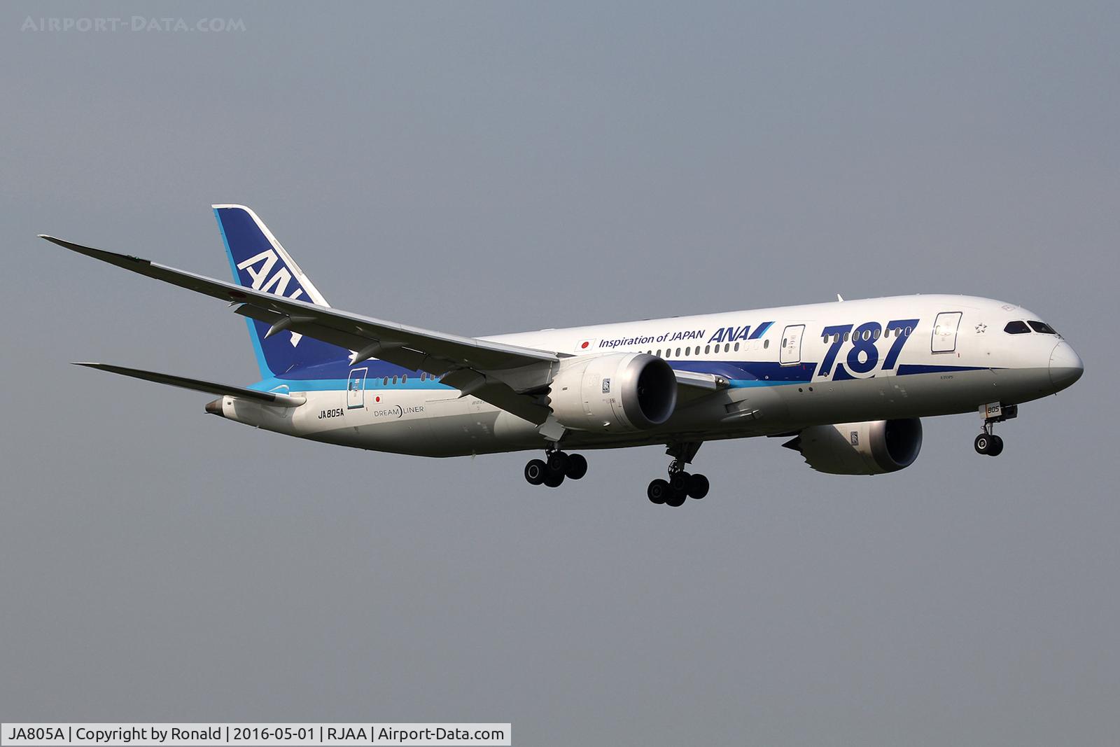 JA805A, 2010 Boeing 787-8 Dreamliner C/N 34514, at nrt