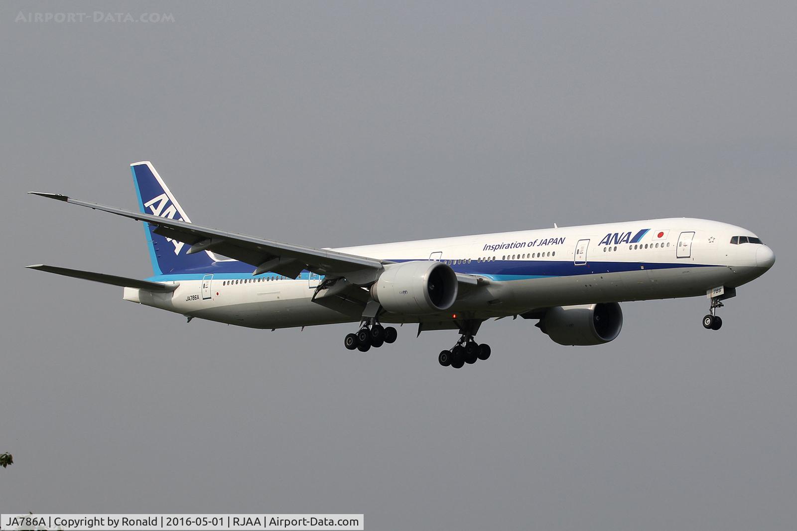 JA786A, 2010 Boeing 777-381/ER C/N 37948, at nrt