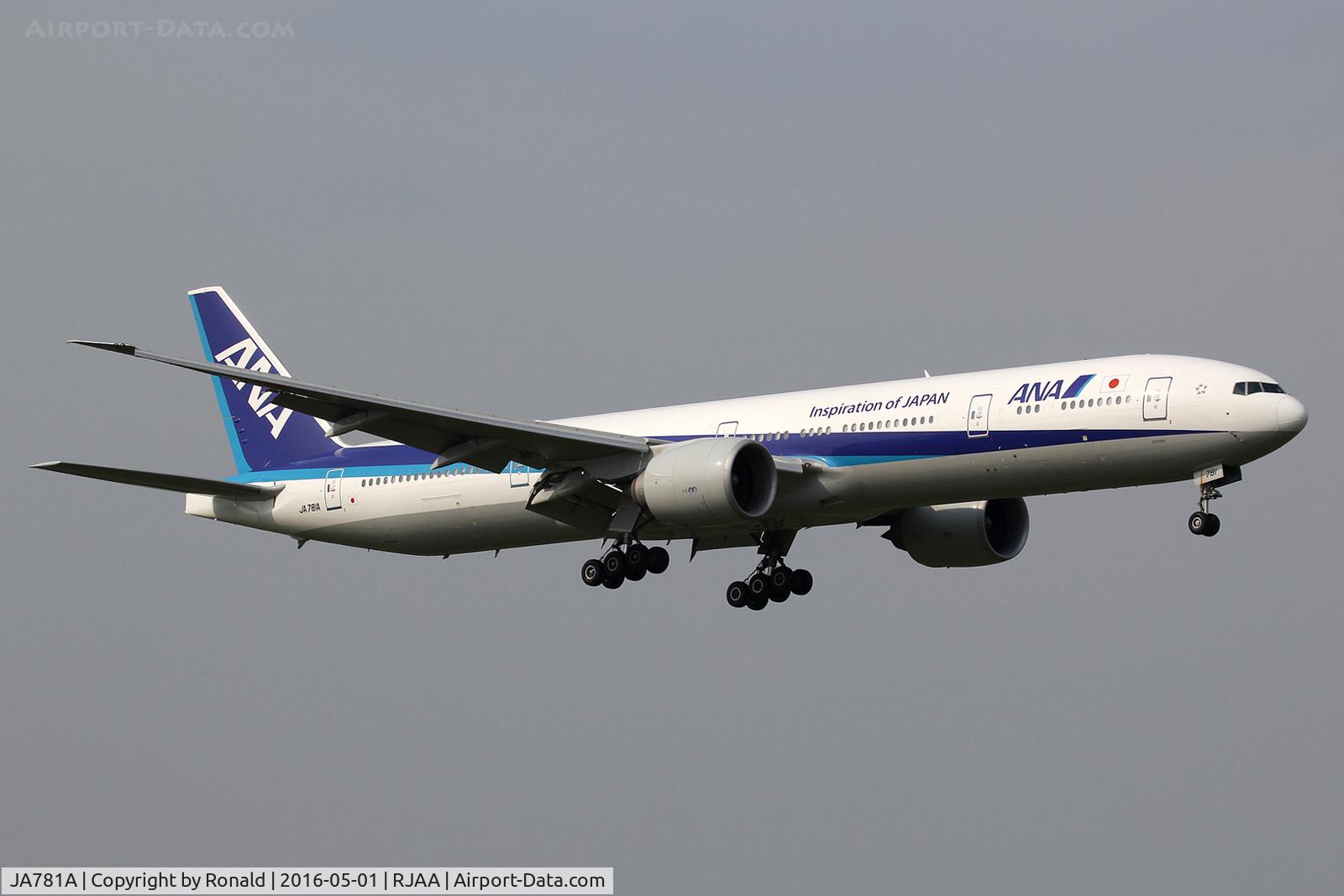 JA781A, 2007 Boeing 777-381/ER C/N 27041, at nrt