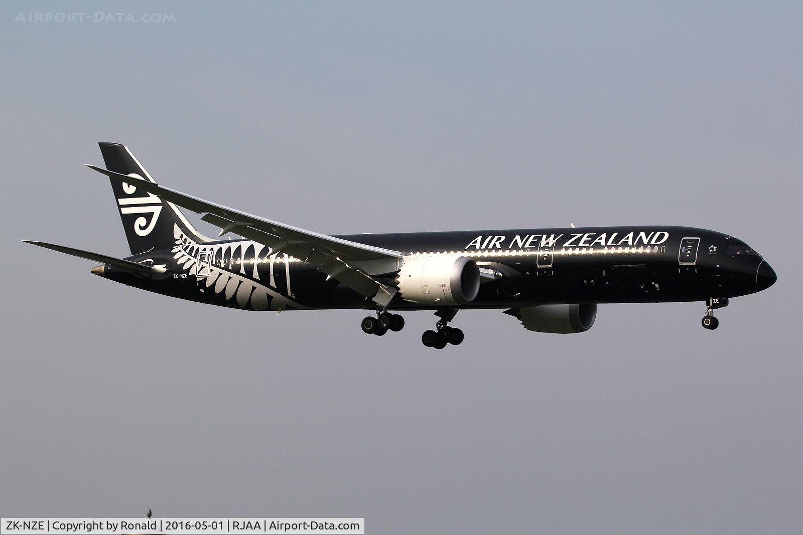 ZK-NZE, 2014 Boeing 787-9 Dreamliner C/N 34334, at nrt
