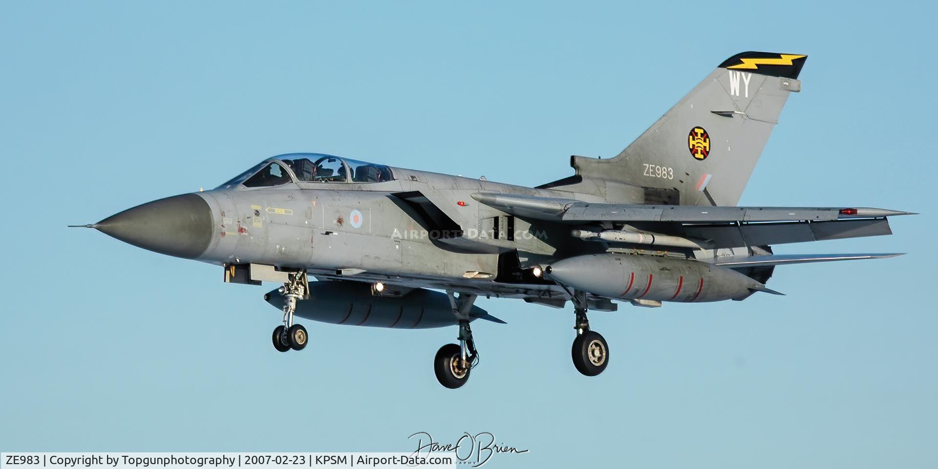 ZE983, 1990 Panavia Tornado F.3 C/N 805/AS123/3381, RED FLAG stopover