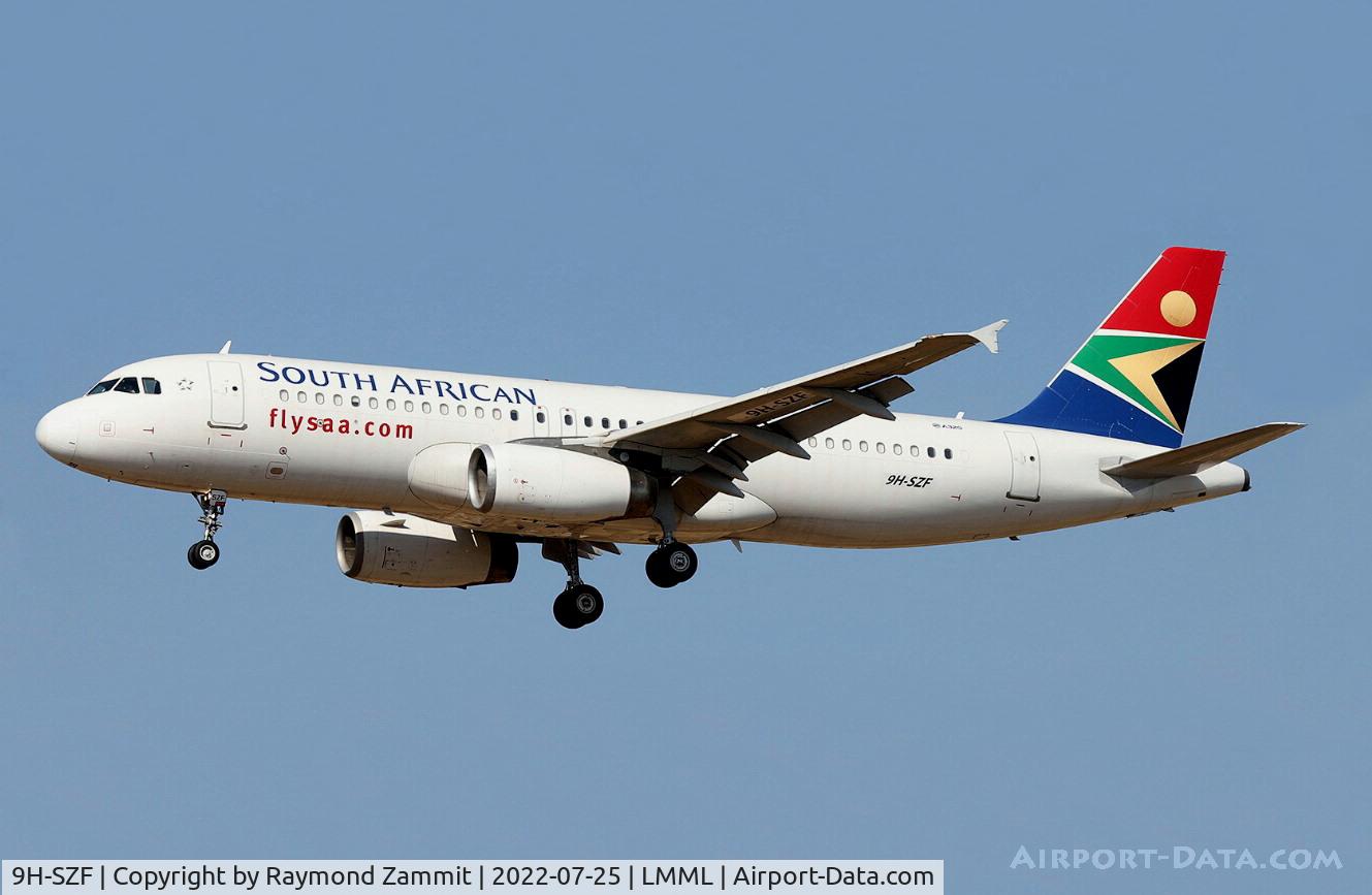 9H-SZF, 2014 Airbus A320-232 C/N 6189, A320 9H-SZF South African Airways