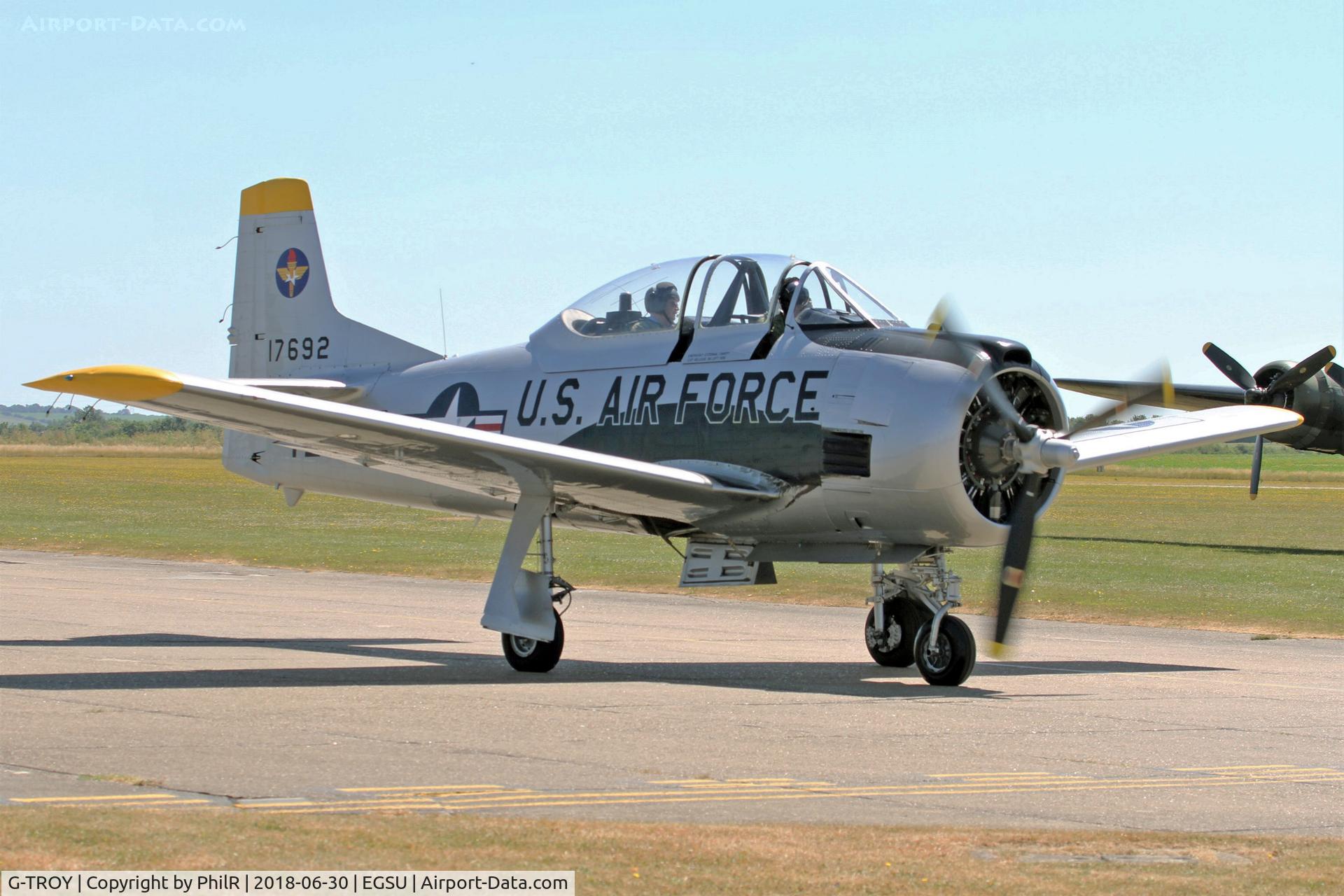 G-TROY, 1951 North American T-28A Trojan C/N 174-545, 51-7692 1951 North American T-28A Trojan USAF Duxford