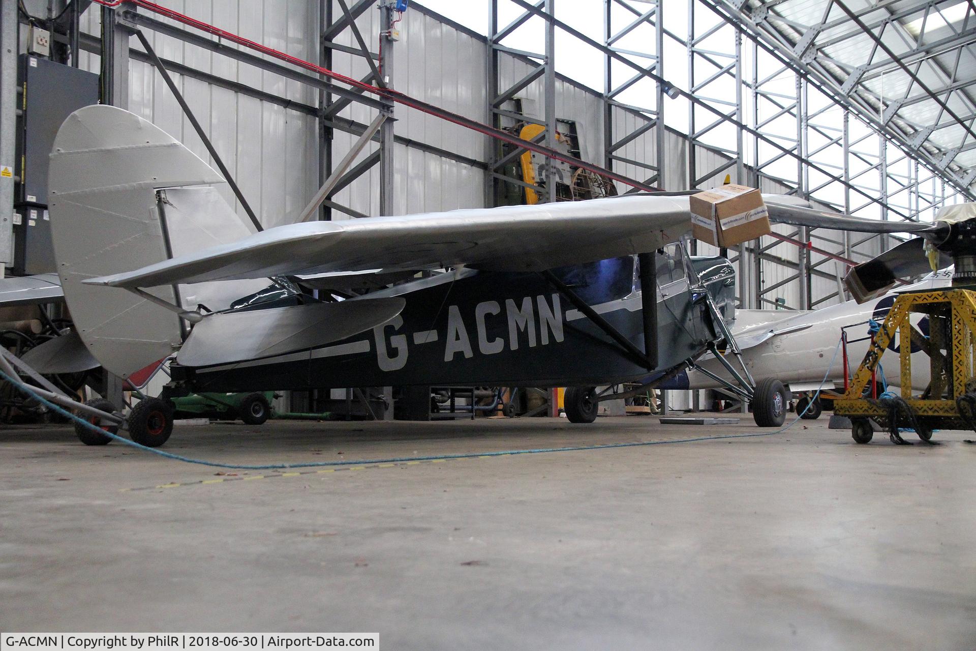 G-ACMN, 1934 De Havilland DH.85 Leopard Moth C/N 7050, DH85 Leopard Moth Duxford