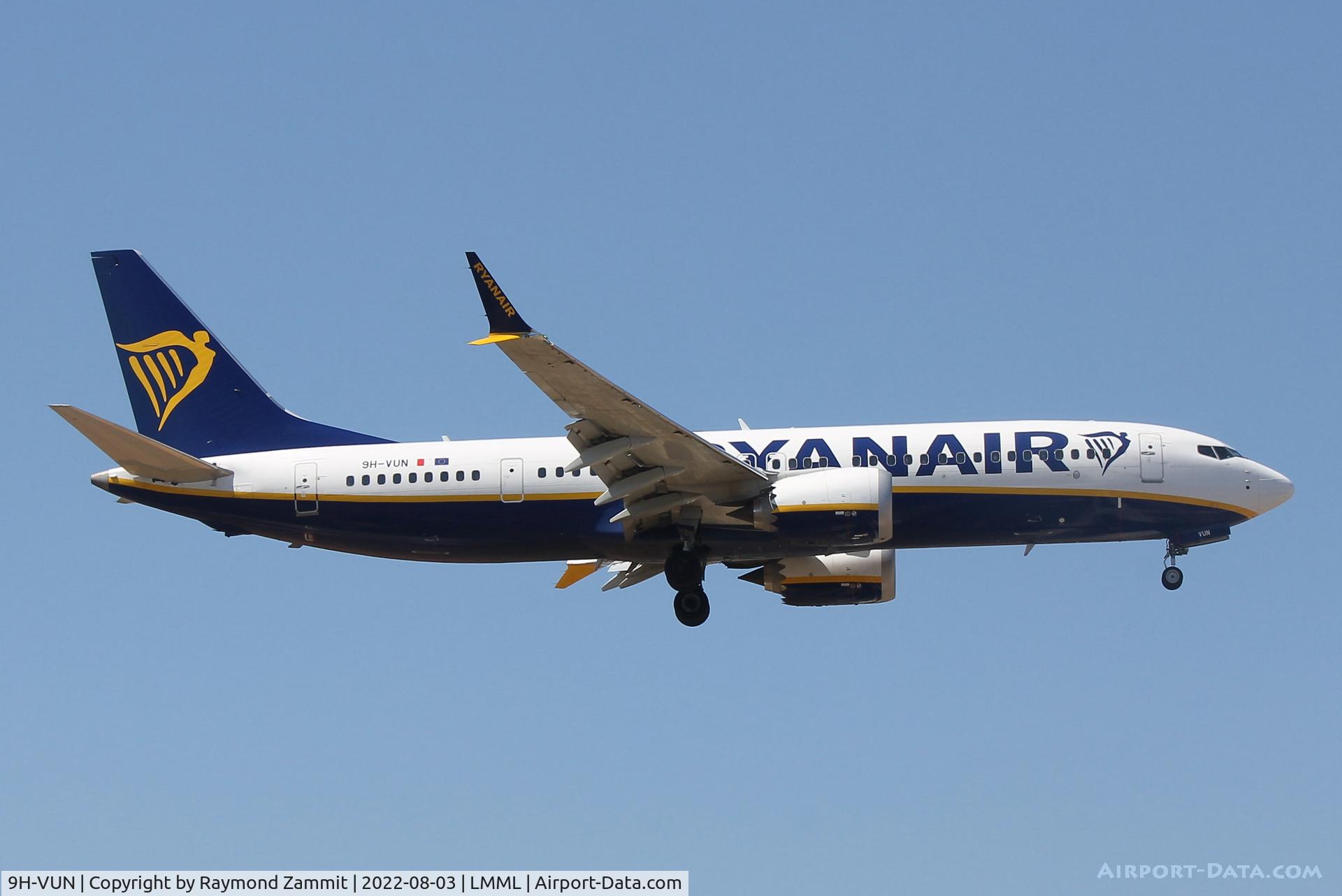 9H-VUN, 2021 Boeing 737-8-200 MAX C/N 65886, B737-8 MAX 9H-VUN Malta Air
