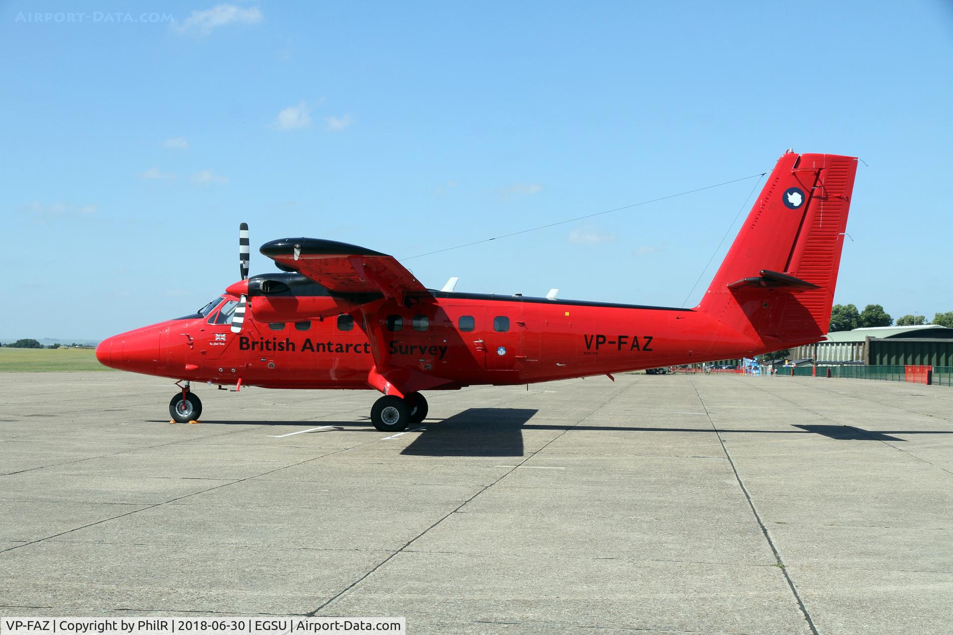 VP-FAZ, 1981 De Havilland Canada DHC-6-300 Twin Otter C/N 748, DHC-6-300 Twin Otter Duxford