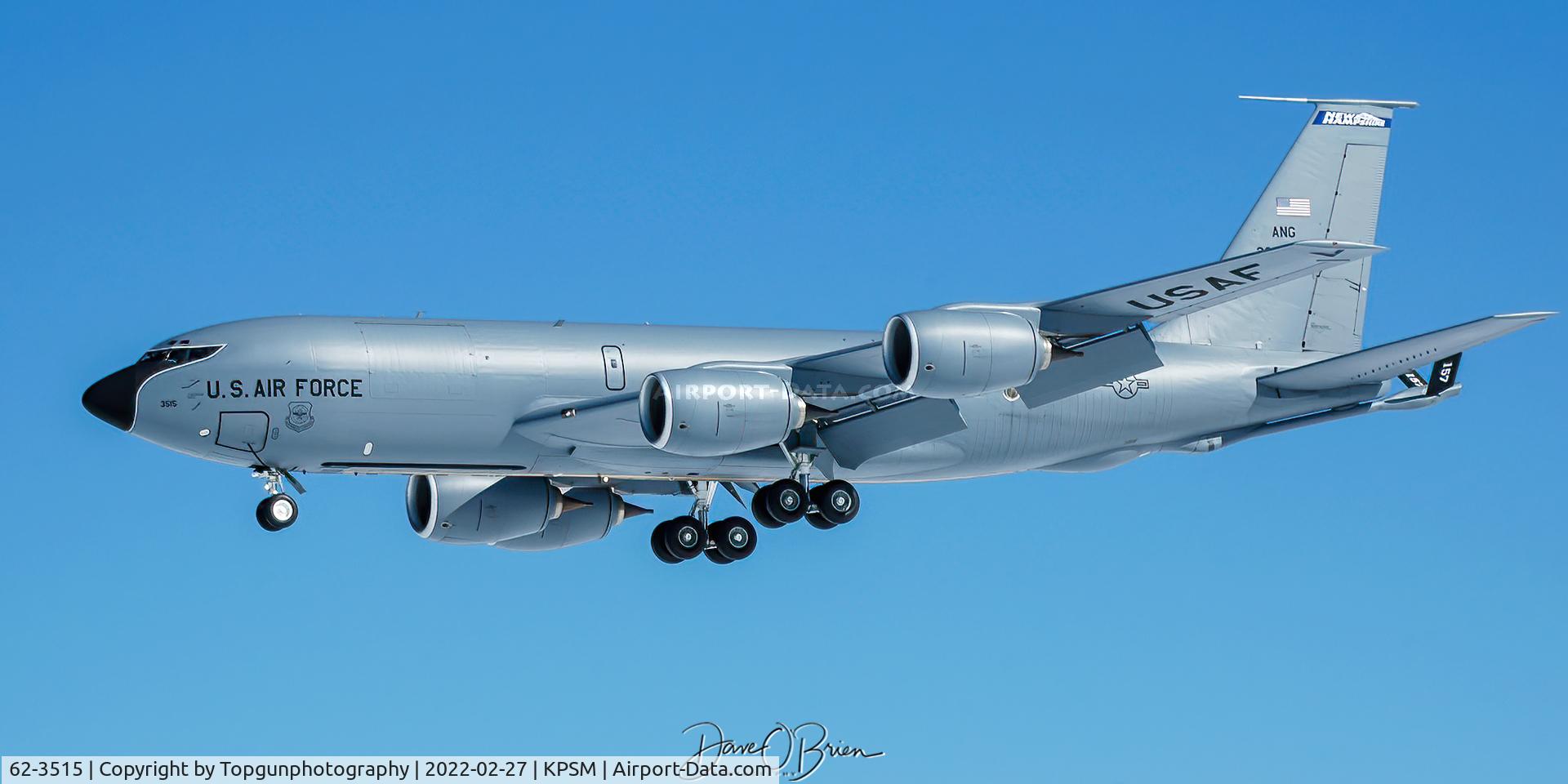 62-3515, 1962 Boeing KC-135R Stratotanker C/N 18498, PACK51 shooting a missed approach to RW34, circle 16