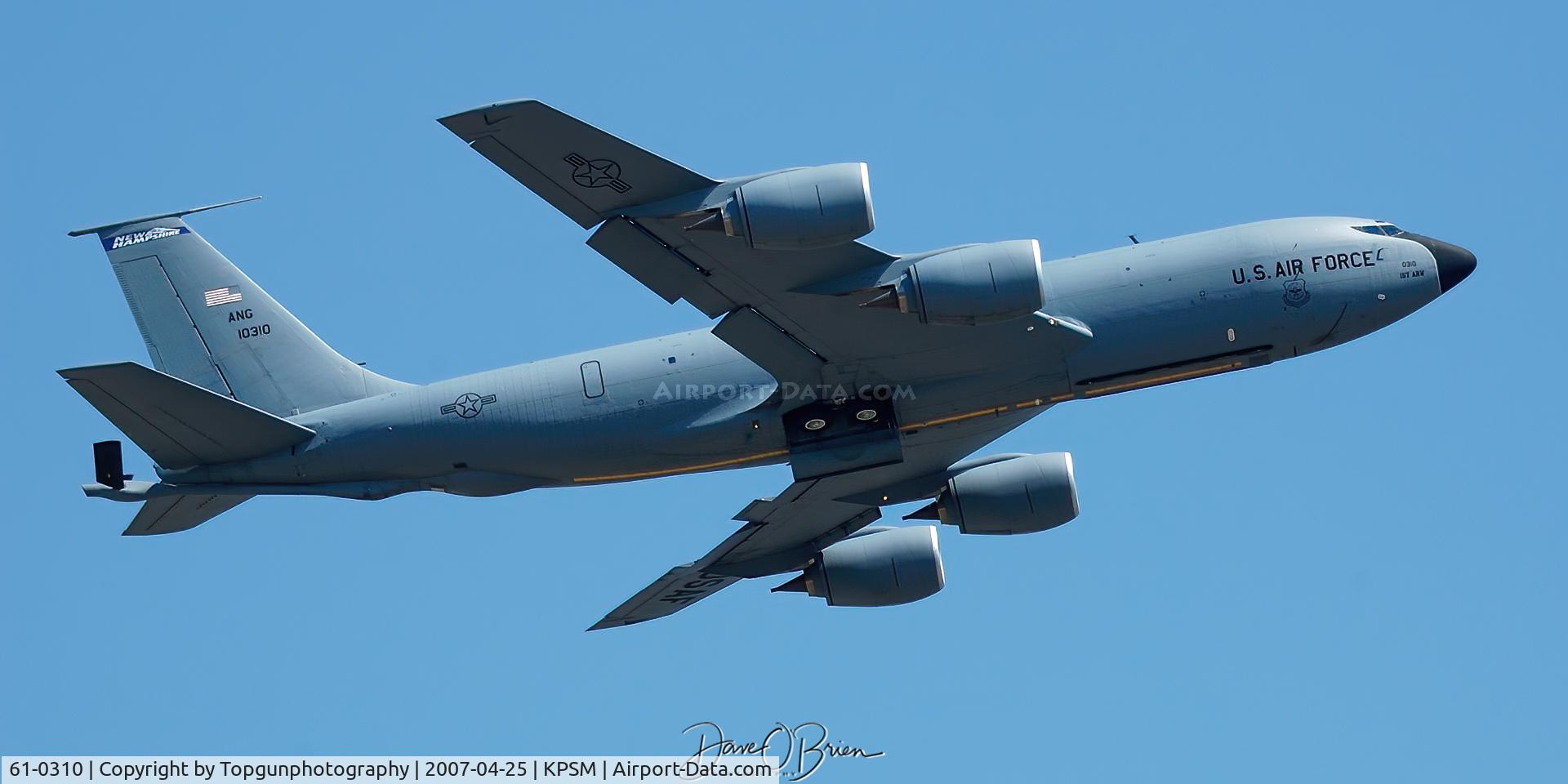 61-0310, 1961 Boeing KC-135R Stratotanker C/N 18217, PACK42 departing off RW16