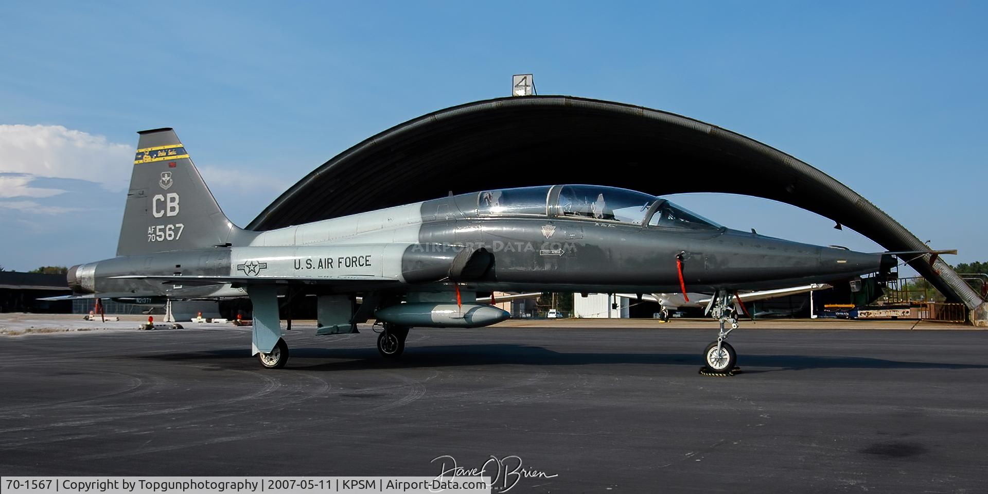 70-1567, 1970 Northrop T-38C Talon C/N T.6257, 50th FTS