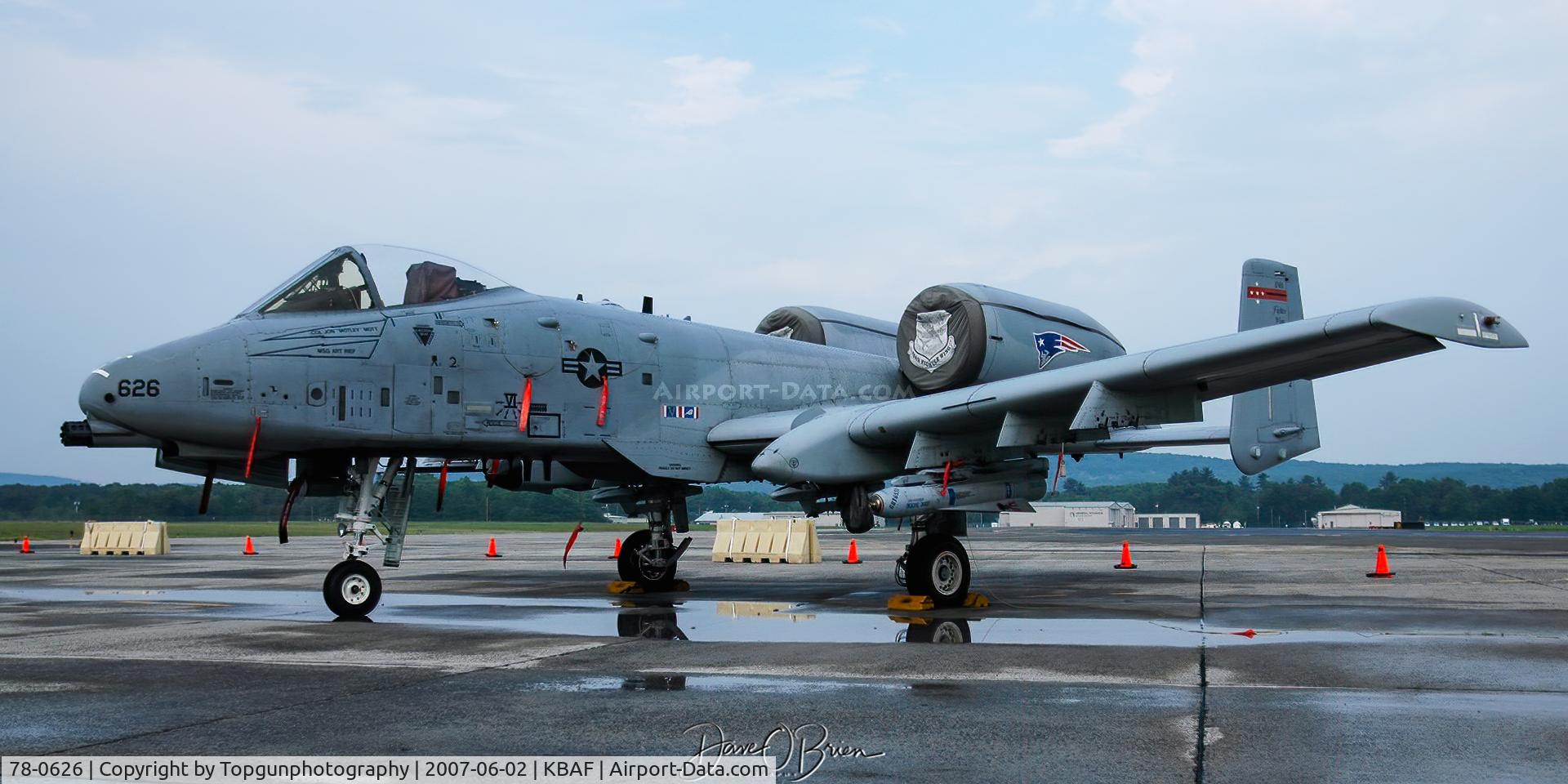 78-0626, 1978 Fairchild Republic A-10A Thunderbolt II C/N A10-0246, Farewell to the A-10 Warthog for the 104th FW as they transition to the F-15A which they get from the 102nd FW.