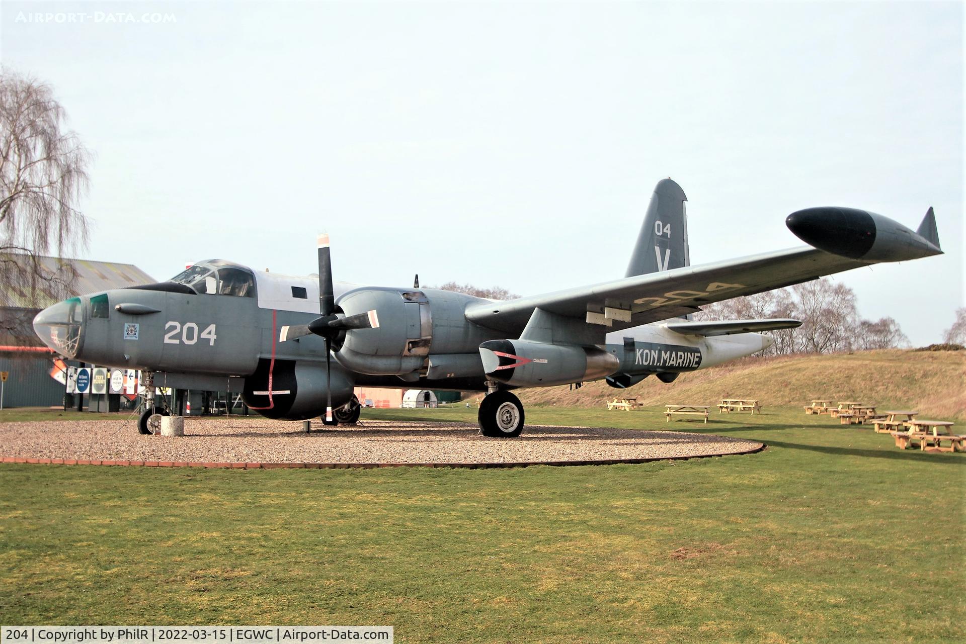 204, Lockheed SP-2H Neptune C/N 726-7251, 204 Lockheed SP-2H Neptune Dutch Navy Cosford Aerospace Museum