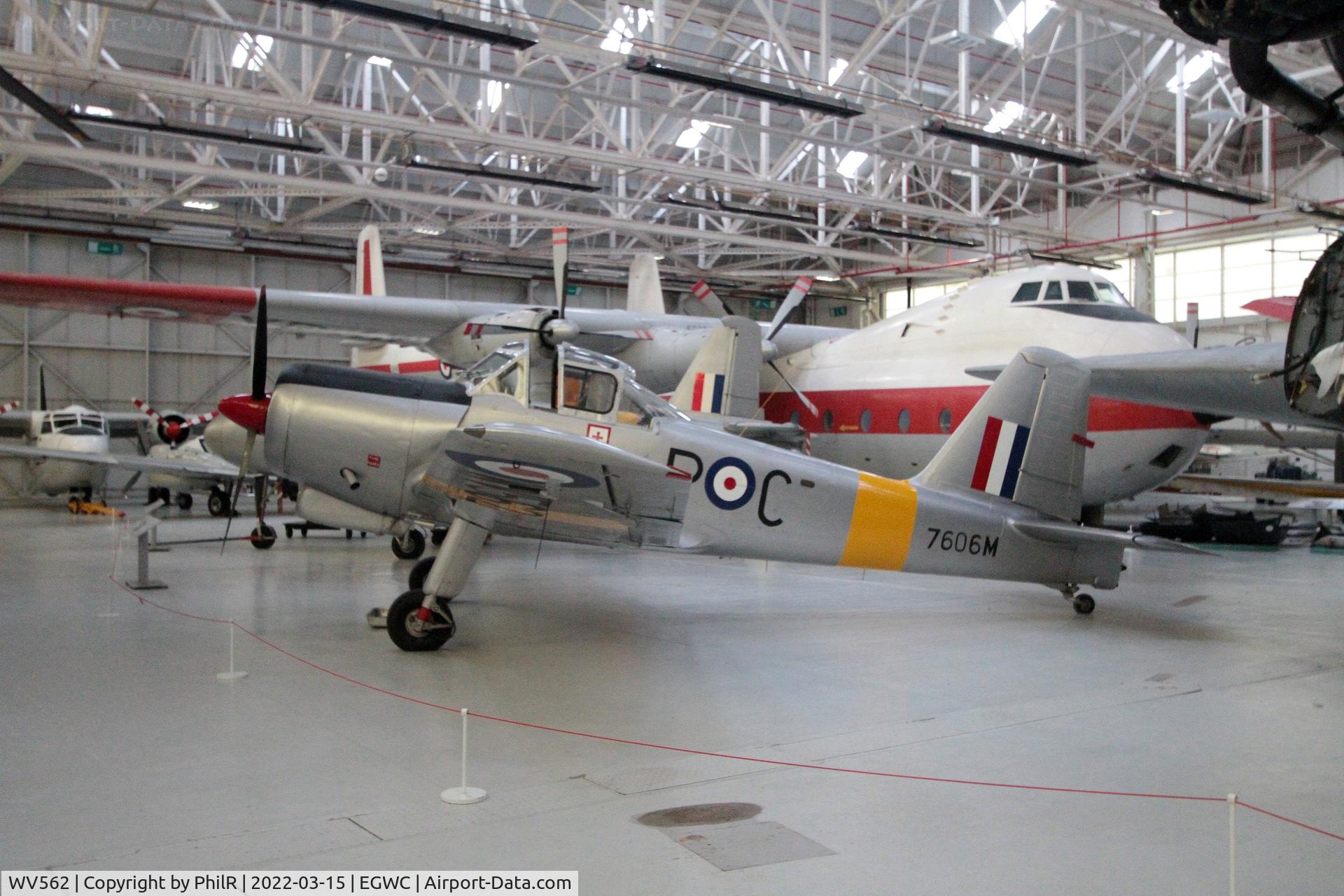 WV562, Percival P-56 Provost T.1 C/N PAC/56/108, 7606M (WV562) 1954 Hunting Provost T.1 Cosford Aerospace Museum