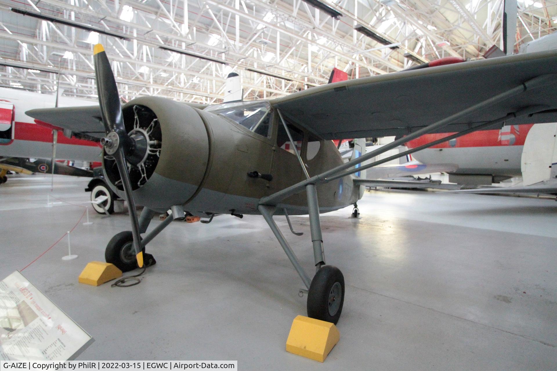 G-AIZE, Fairchild UC-61A Argus II (24W-41A) C/N 565, 'FS628' (43-14601, G-AIZE) 1943 Fairchild Argus 2 Cosford Aerospace Museum