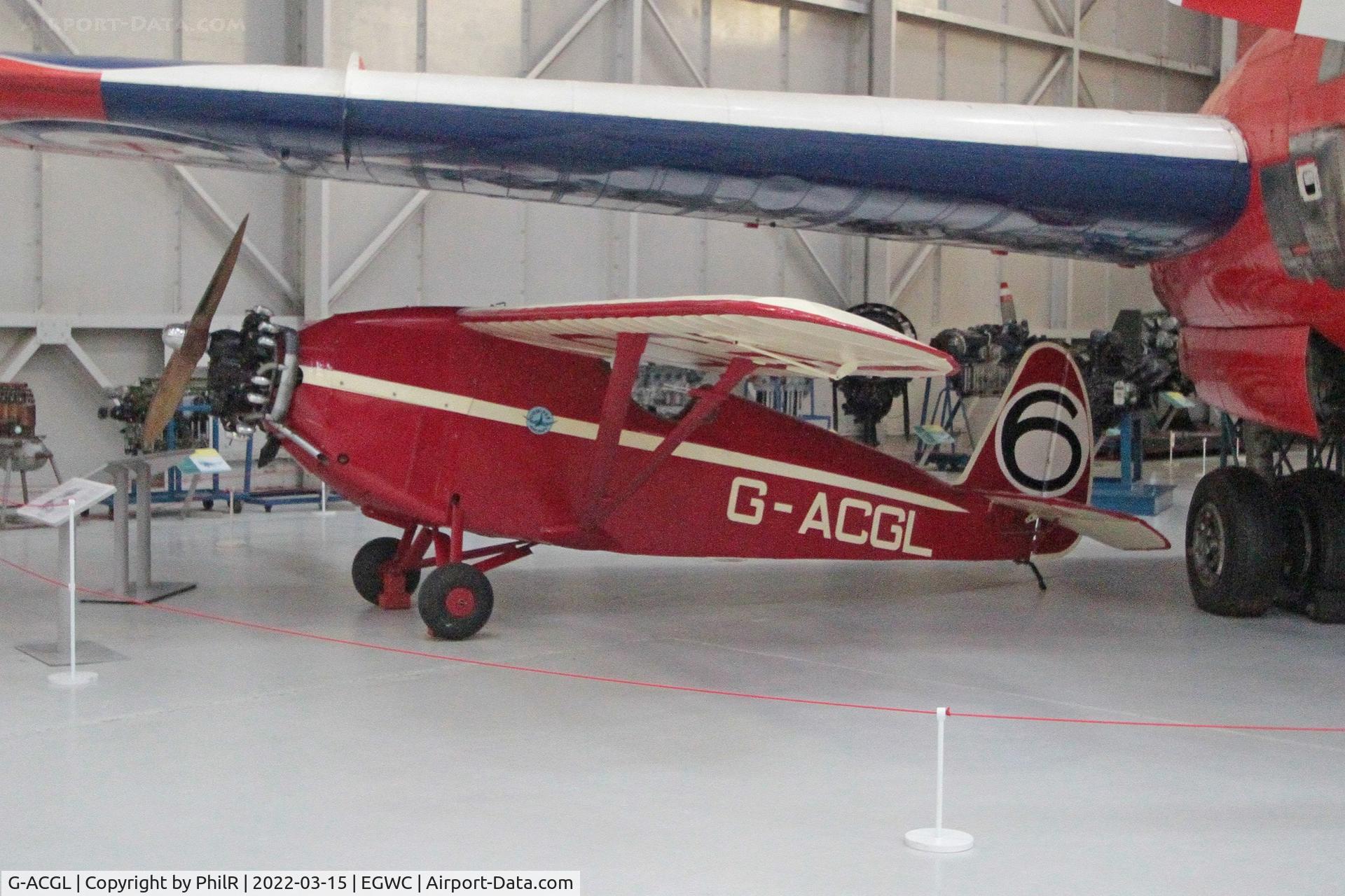 G-ACGL, 1933 Comper CLA-7 Swift C/N S33/6, G-ACGL 1933 Comper Swift Cosford Aerospace Museum