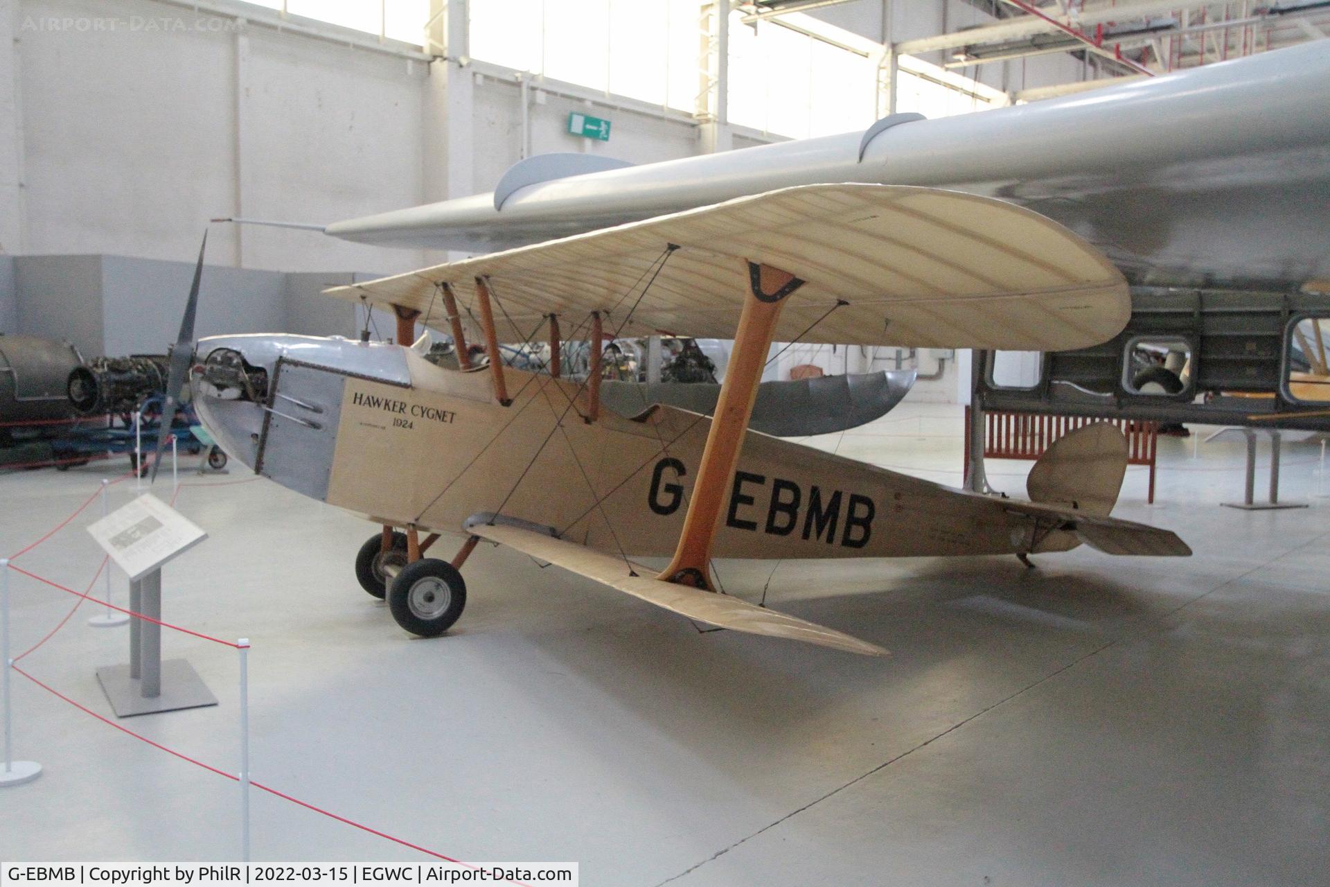 G-EBMB, 1924 Hawker Cygnet 1 C/N 1, G-EBMB 1924 Hawker Cygnet Cosford Aerospace Museum