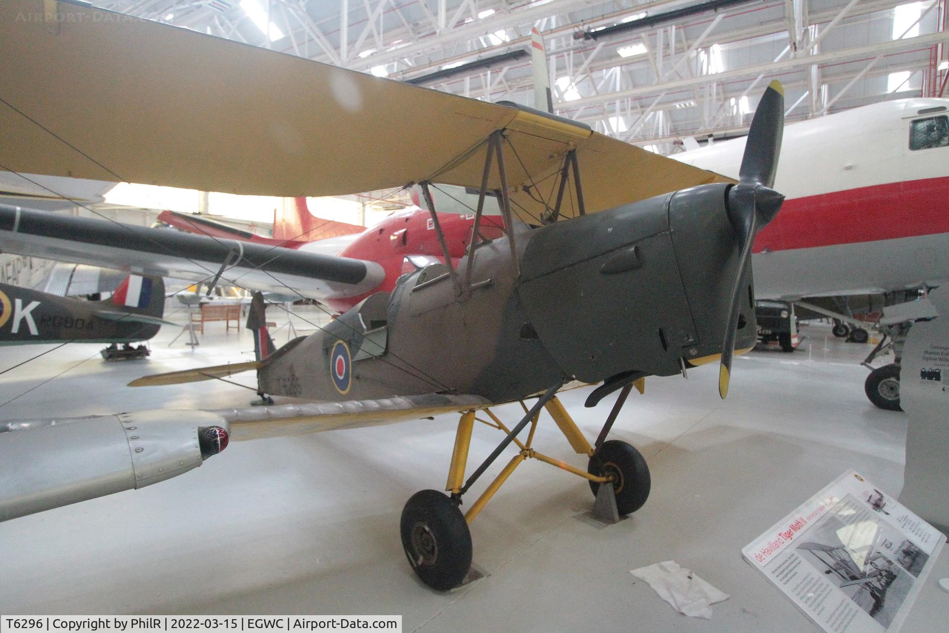 T6296, De Havilland DH-82A Tiger Moth II C/N 84711, T6296 1941 DH82A Tiger Moth ll Cosford Aerospace Museum