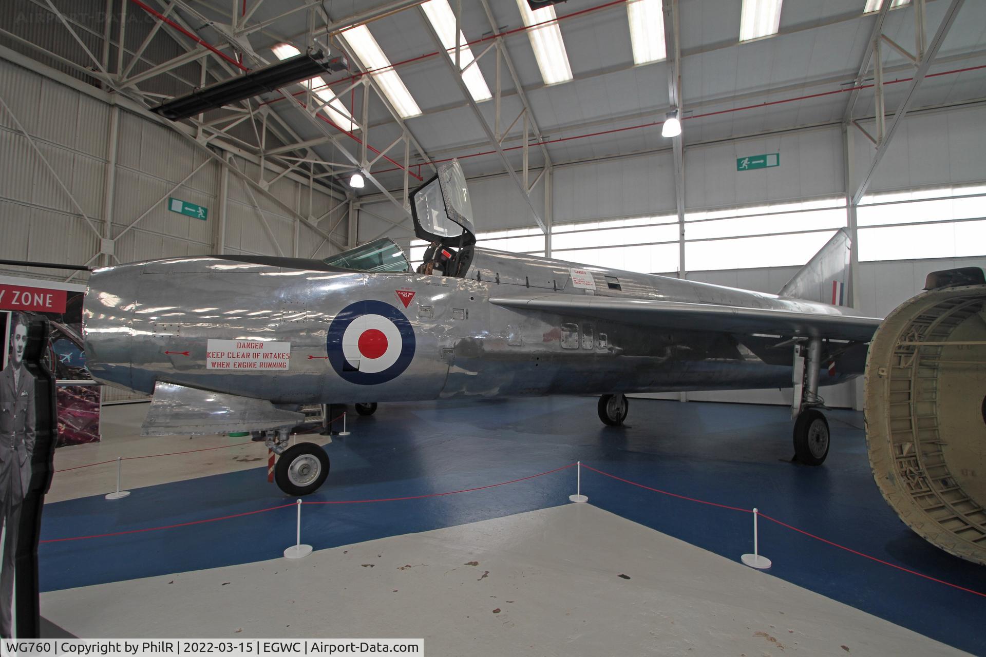 WG760, 1954 English Electric P.1A C/N 95001, WG760 1954 English Electric P1A Cosford Aerospace Museum